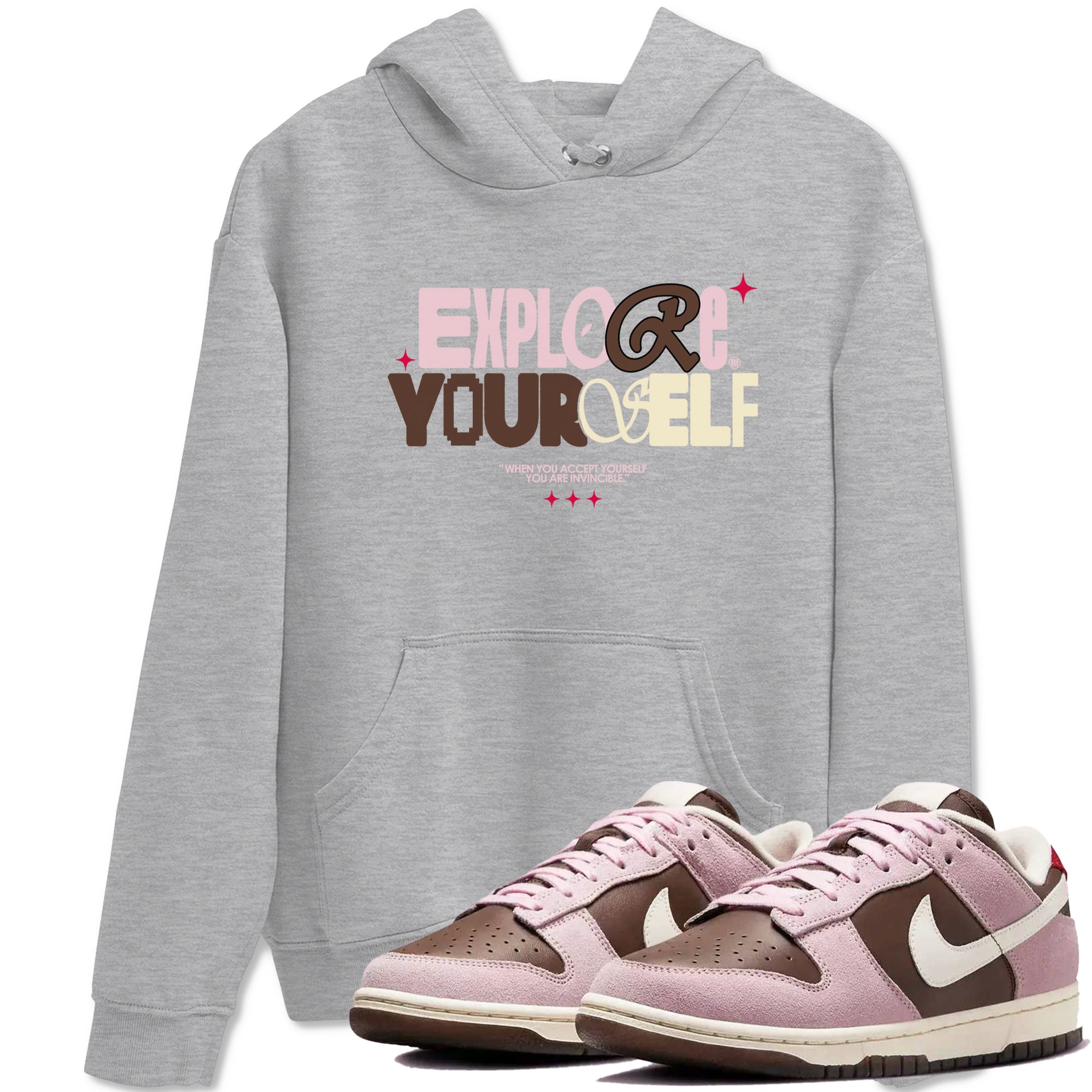 Explore Yourself snkmatch Tees - Dunk Cacao Wow And Pink Foam