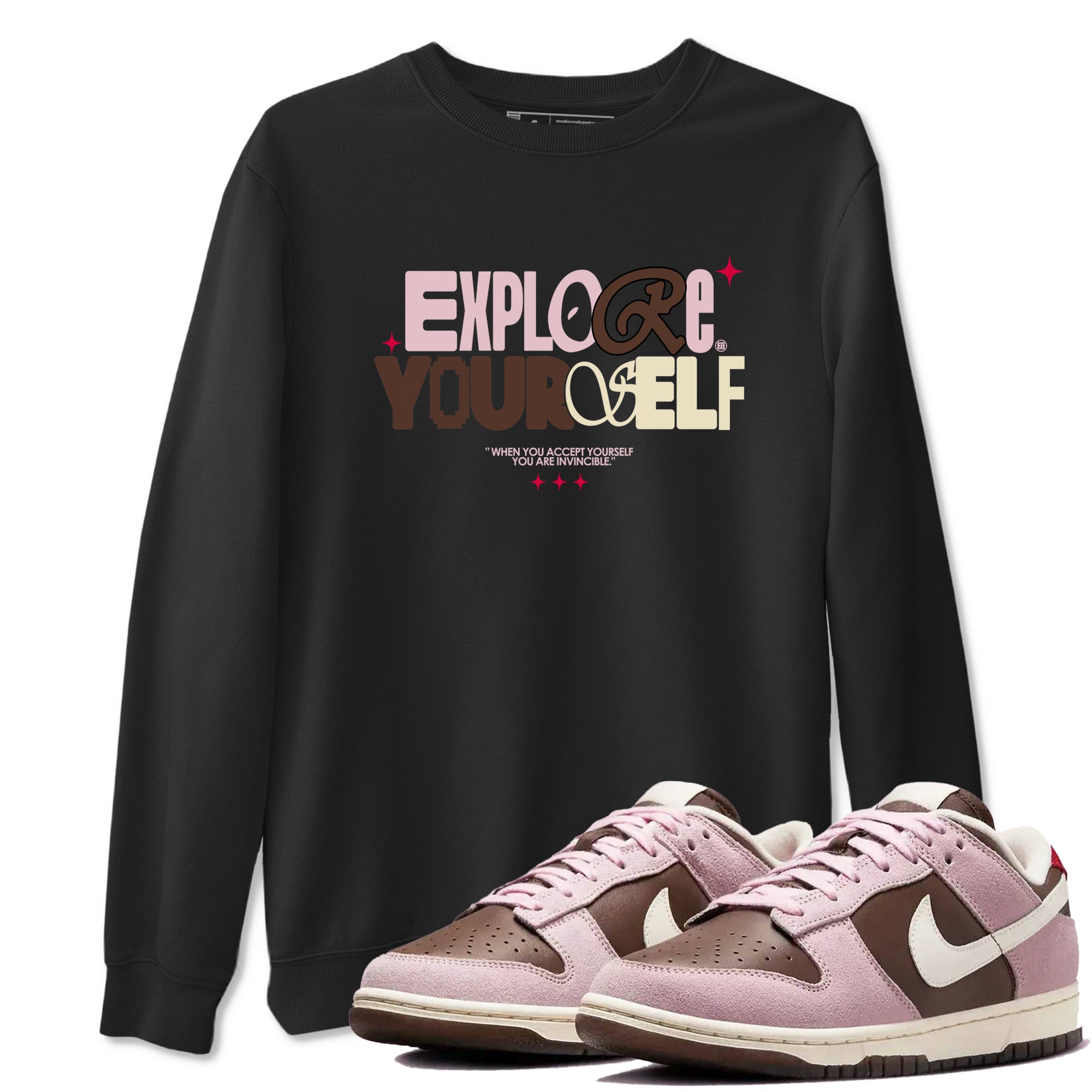 Explore Yourself snkmatch Tees - Dunk Cacao Wow And Pink Foam