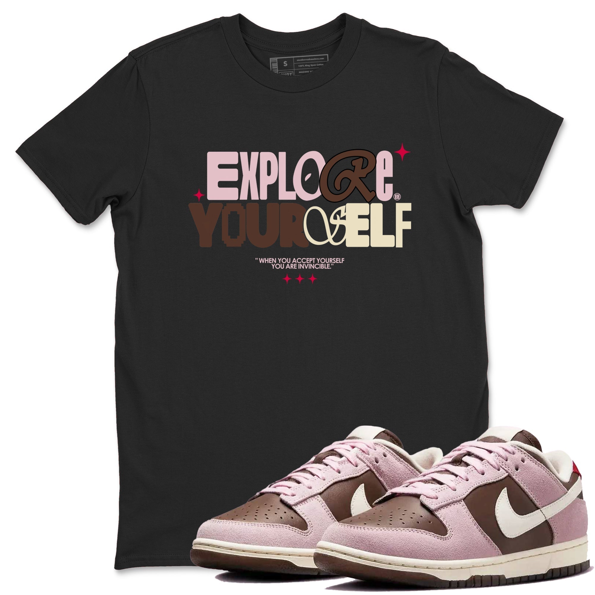Explore Yourself snkmatch Tees - Dunk Cacao Wow And Pink Foam
