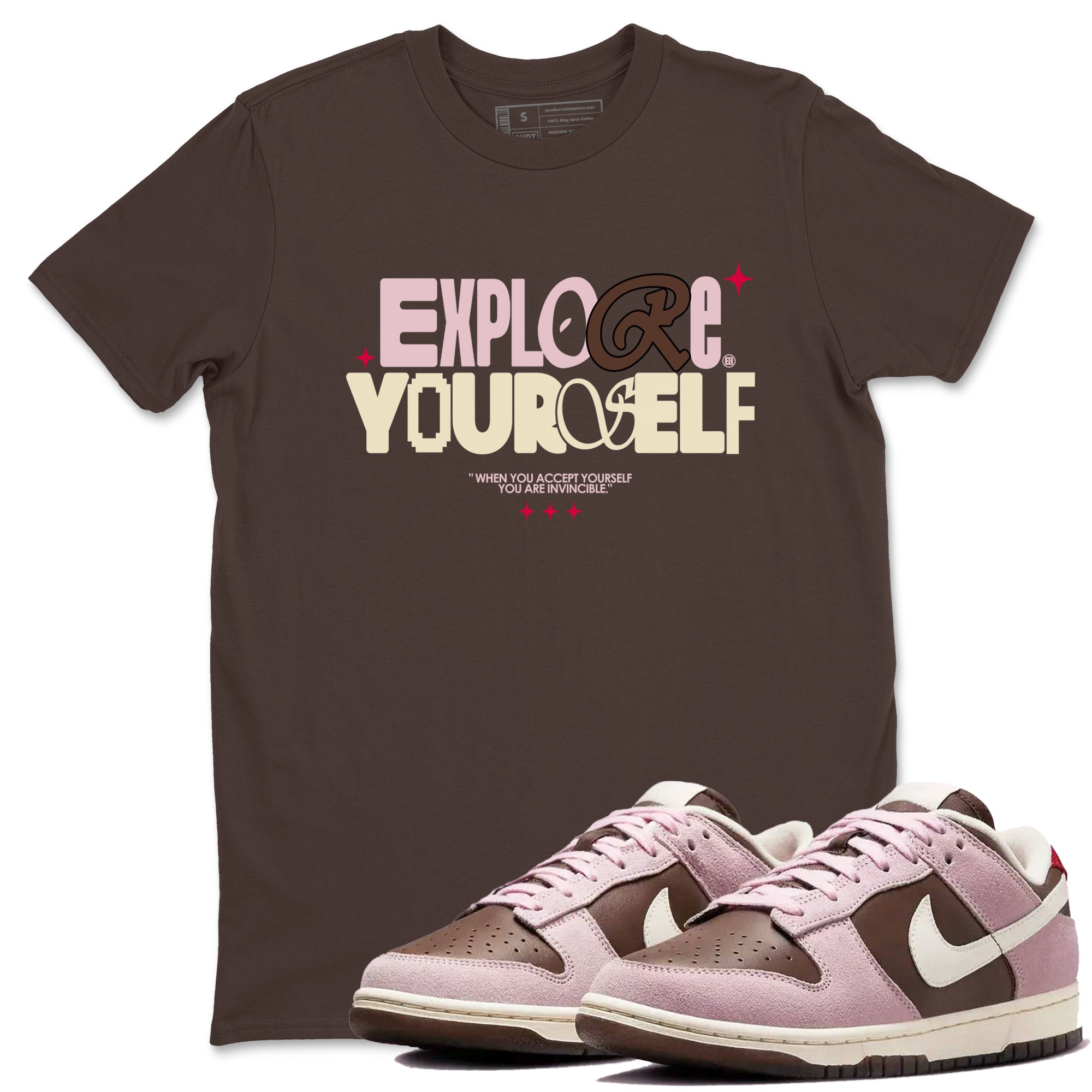 Explore Yourself snkmatch Tees - Dunk Cacao Wow And Pink Foam