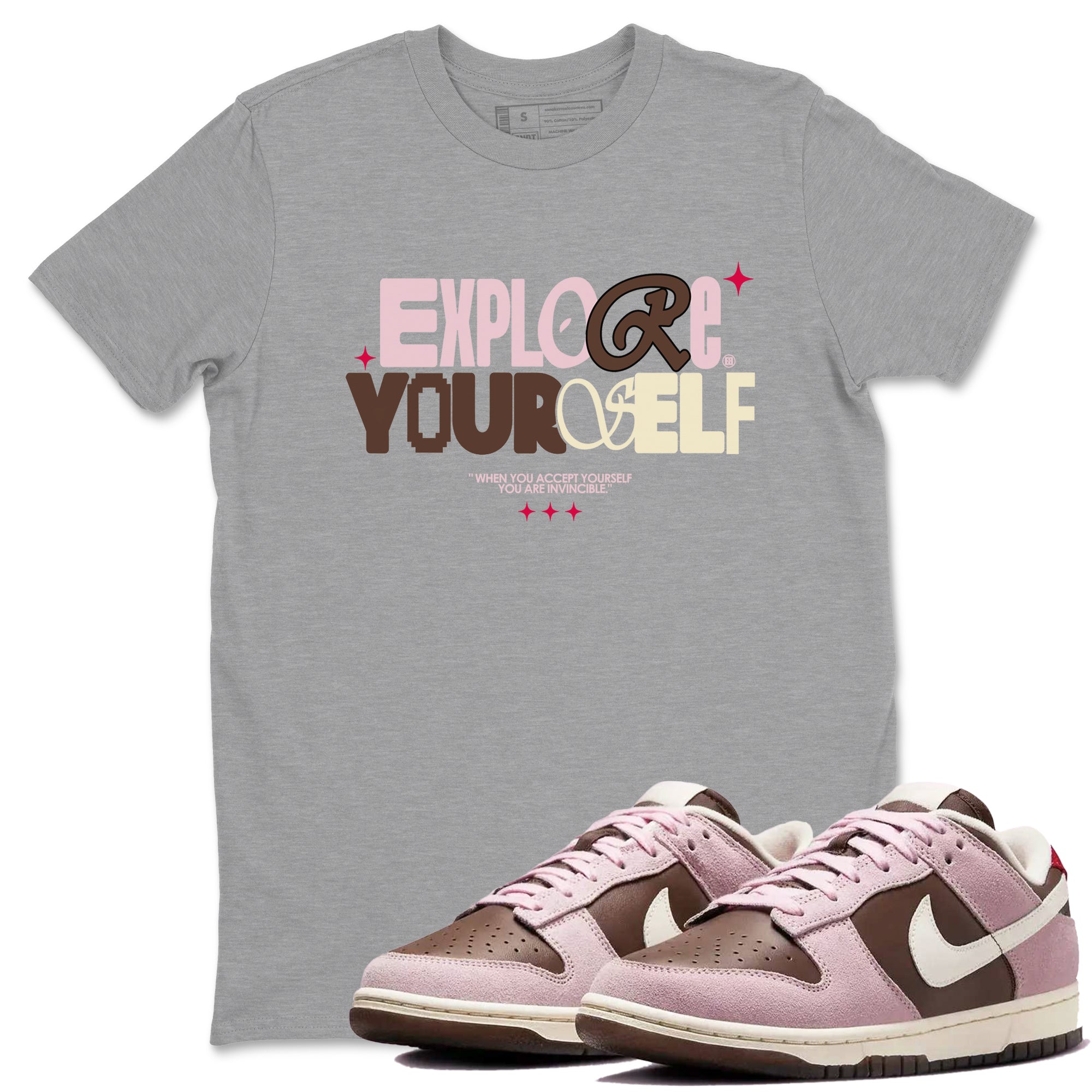 Explore Yourself snkmatch Tees - Dunk Cacao Wow And Pink Foam