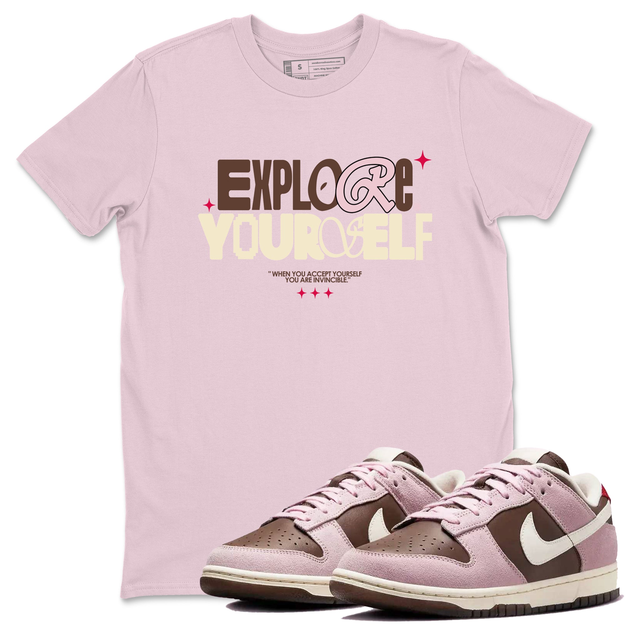 Explore Yourself snkmatch Tees - Dunk Cacao Wow And Pink Foam