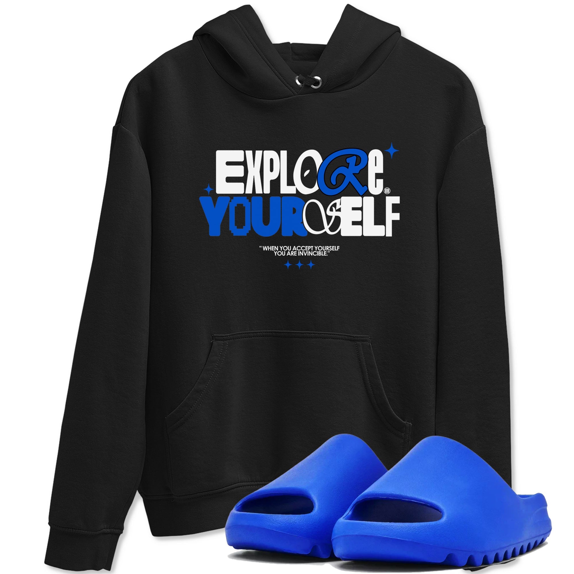 Explore Yourself snkmatch Tees - Yeezy Slide Azure