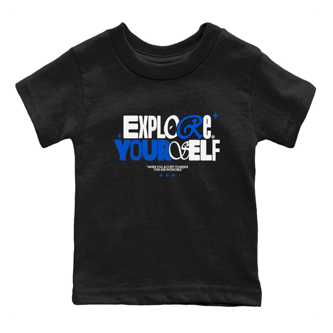 Explore Yourself snkmatch Tees Kids - Yeezy Slide Azure