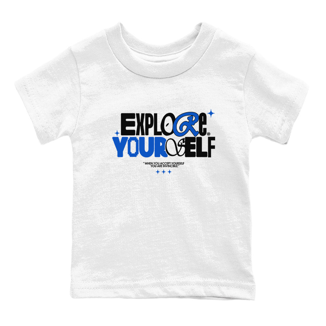 Explore Yourself snkmatch Tees Kids - Yeezy Slide Azure