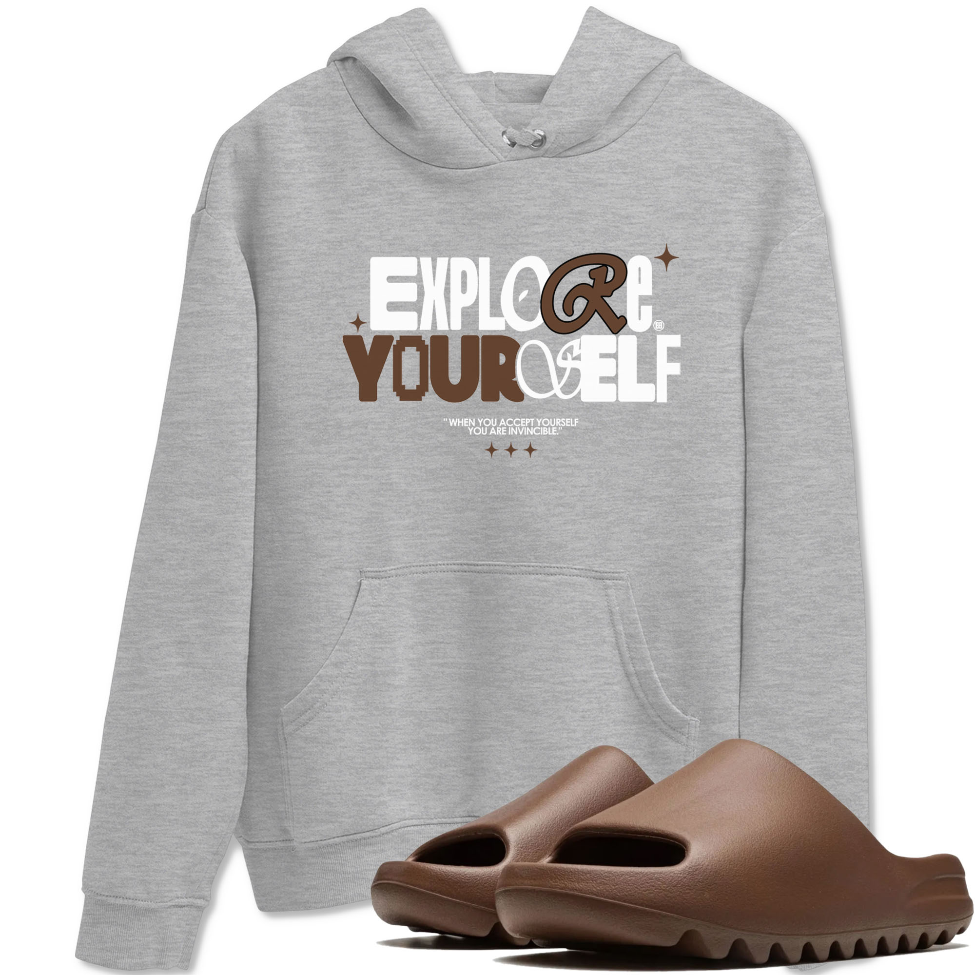 Explore Yourself snkmatch Tees - Yeezy Slide Flax