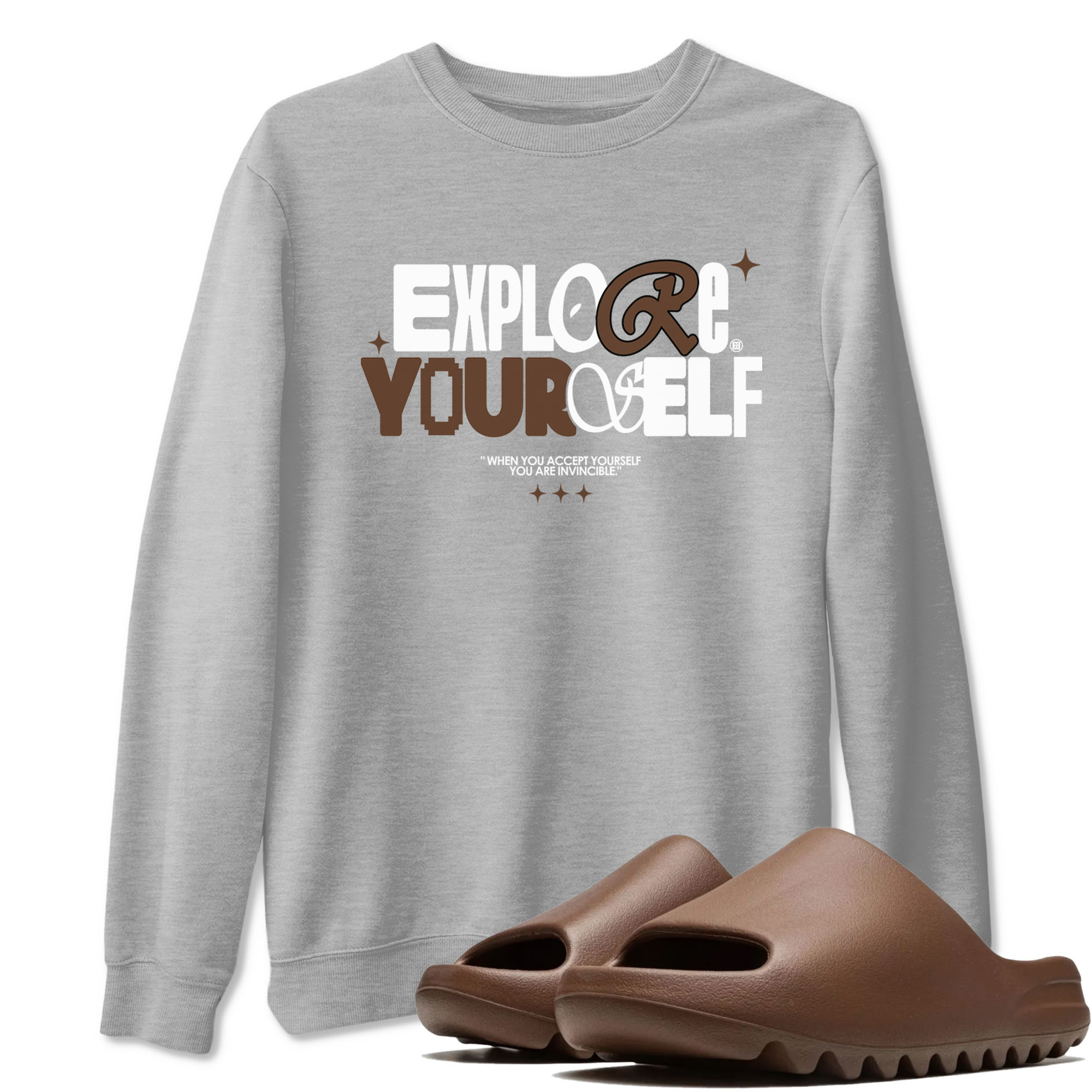 Explore Yourself snkmatch Tees - Yeezy Slide Flax