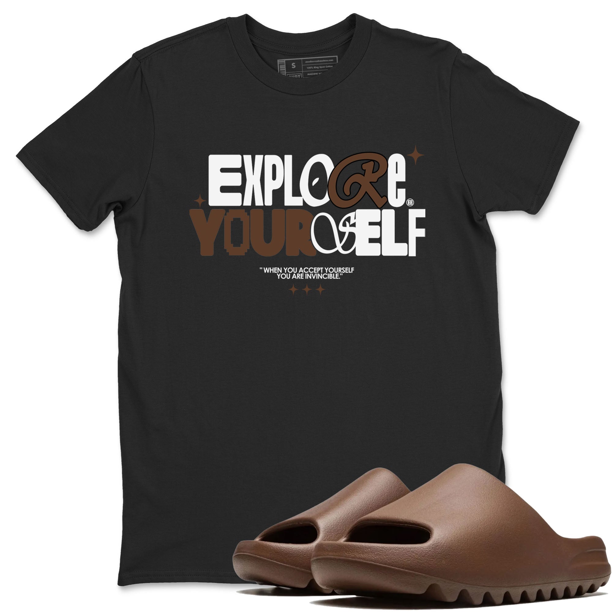 Explore Yourself snkmatch Tees - Yeezy Slide Flax
