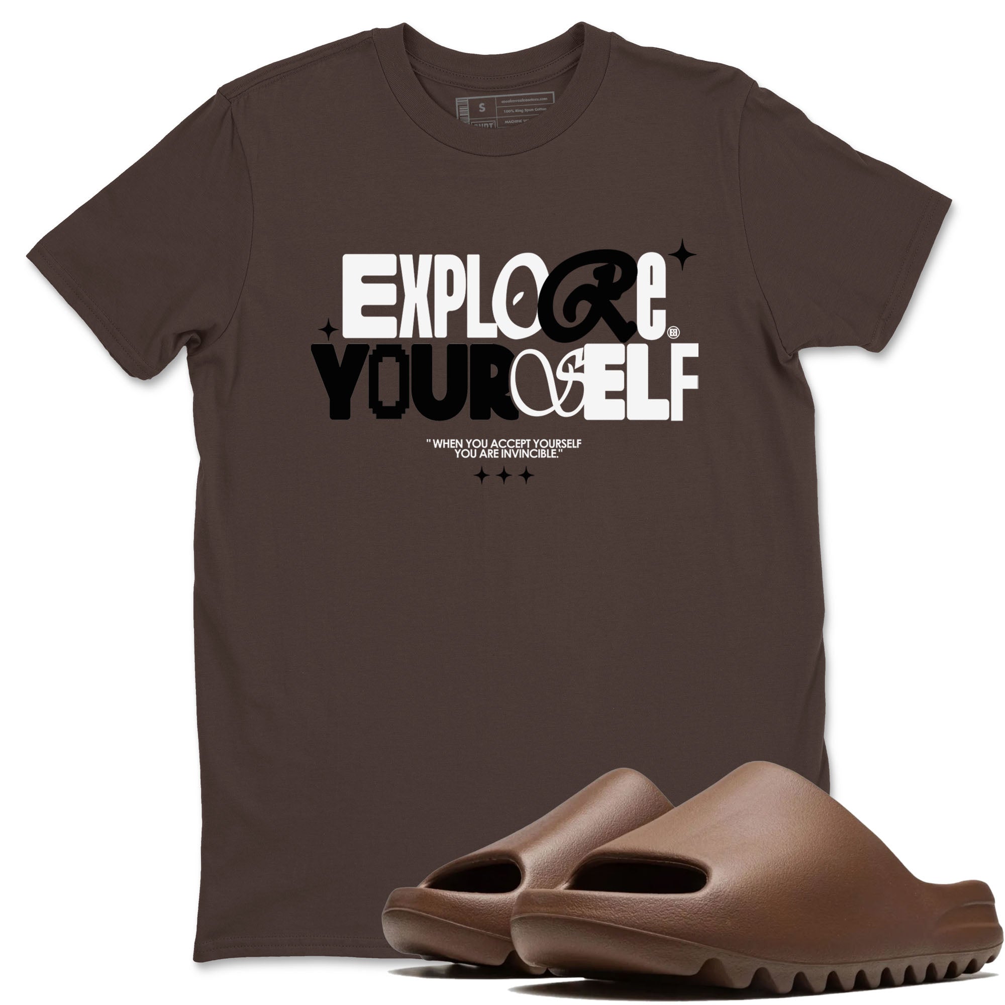 Explore Yourself snkmatch Tees - Yeezy Slide Flax