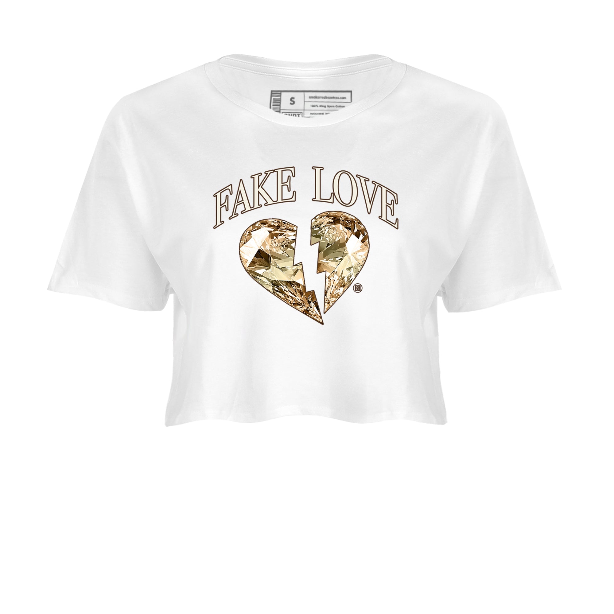 Fake Love snkmatch Women's Top - Air Jordan 5 Golden Ticket