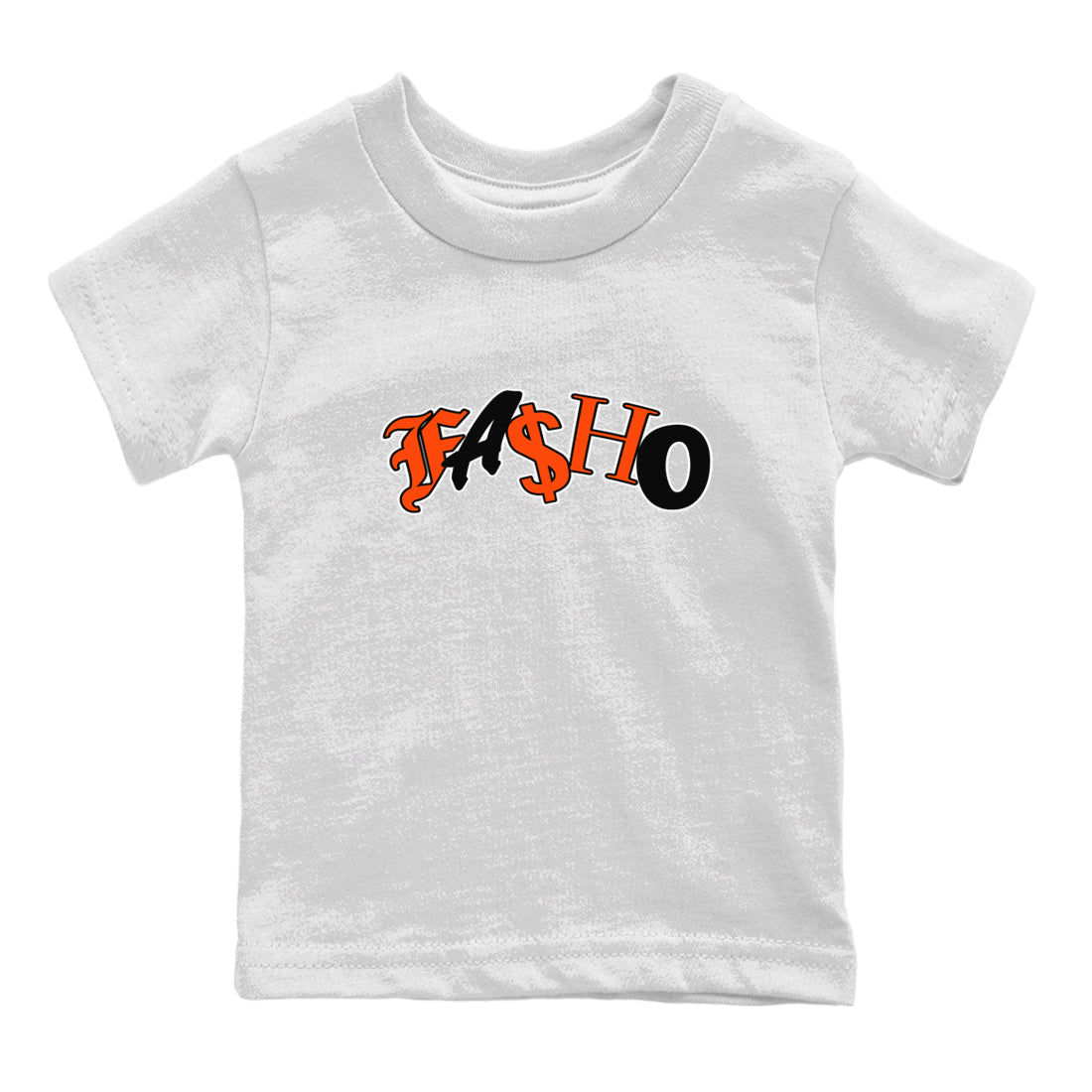 Fasho Kids Tops - Air Jordan 12 Brilliant Orange