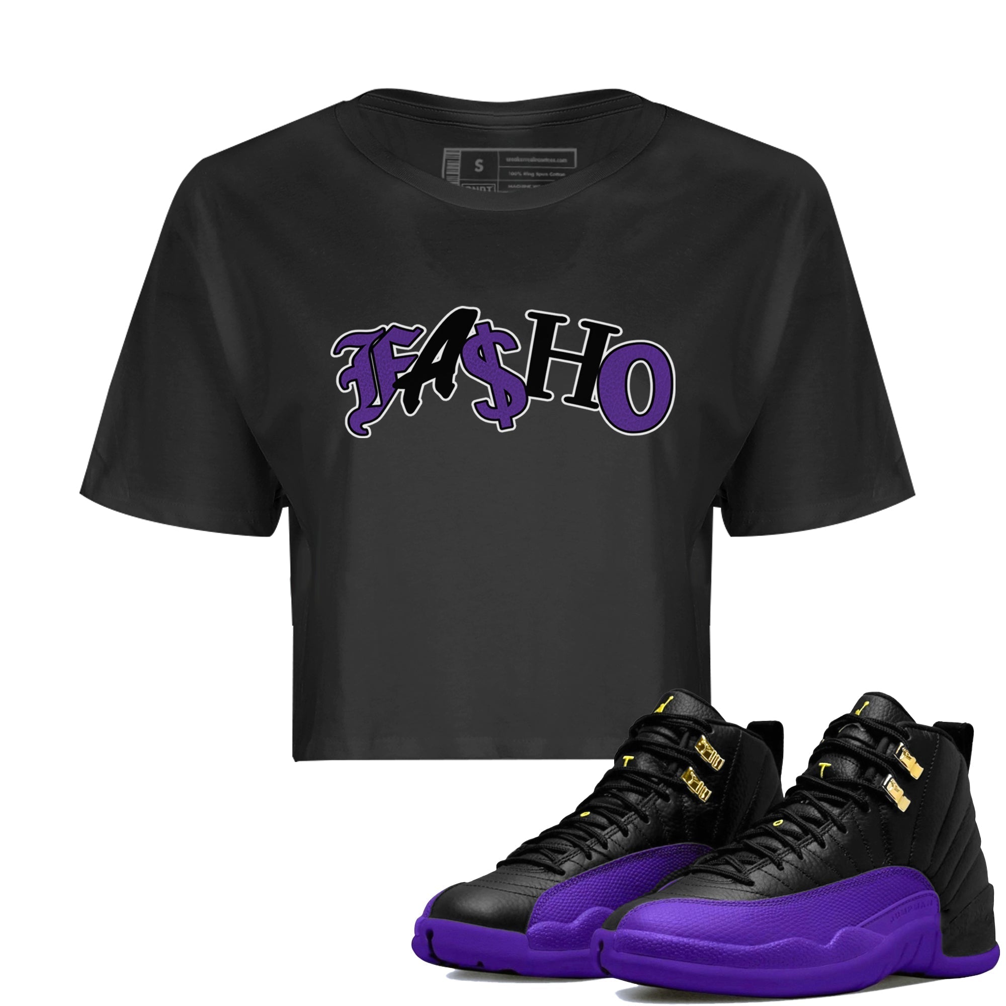 Fasho Women's Tops - Air Jordan 12 Field Purple