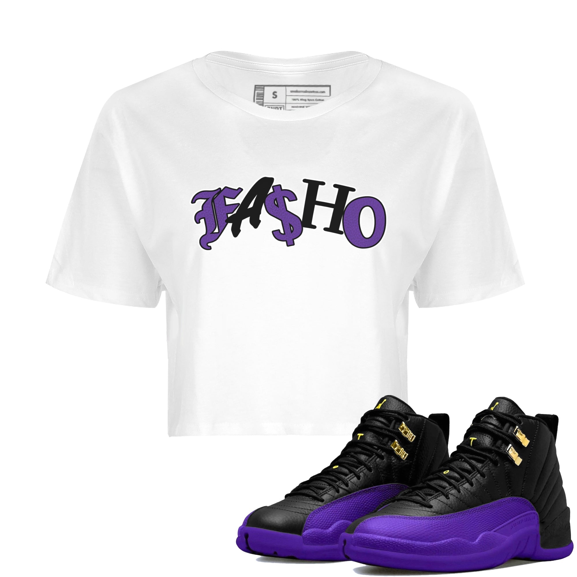 Fasho Women's Tops - Air Jordan 12 Field Purple