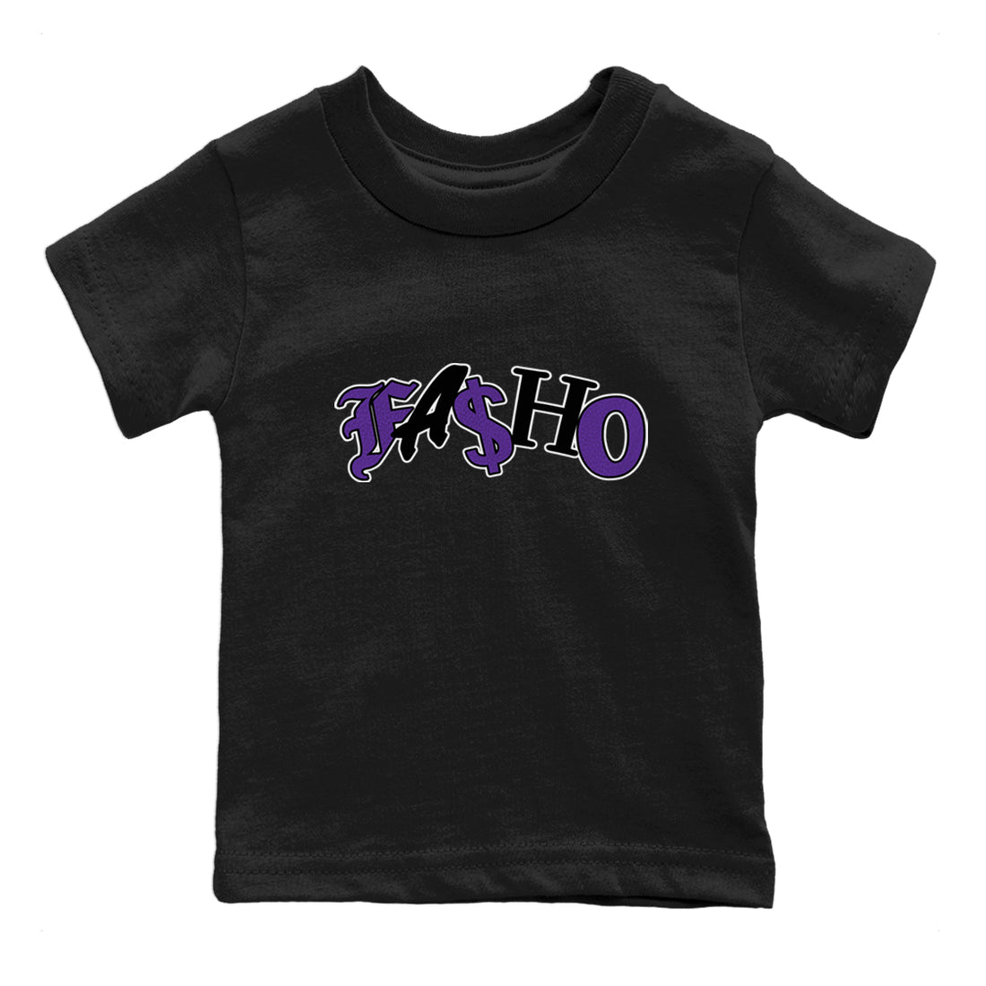 Fasho Kids Tops - Air Jordan 12 Field Purple