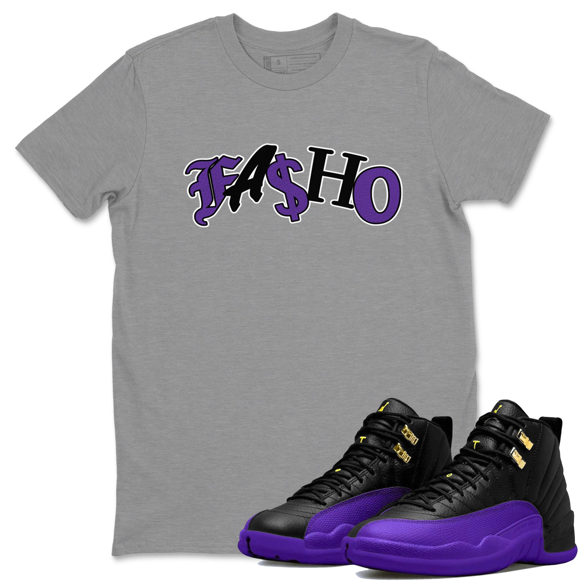 Fasho Unisex Tops - Air Jordan 12 Field Purple
