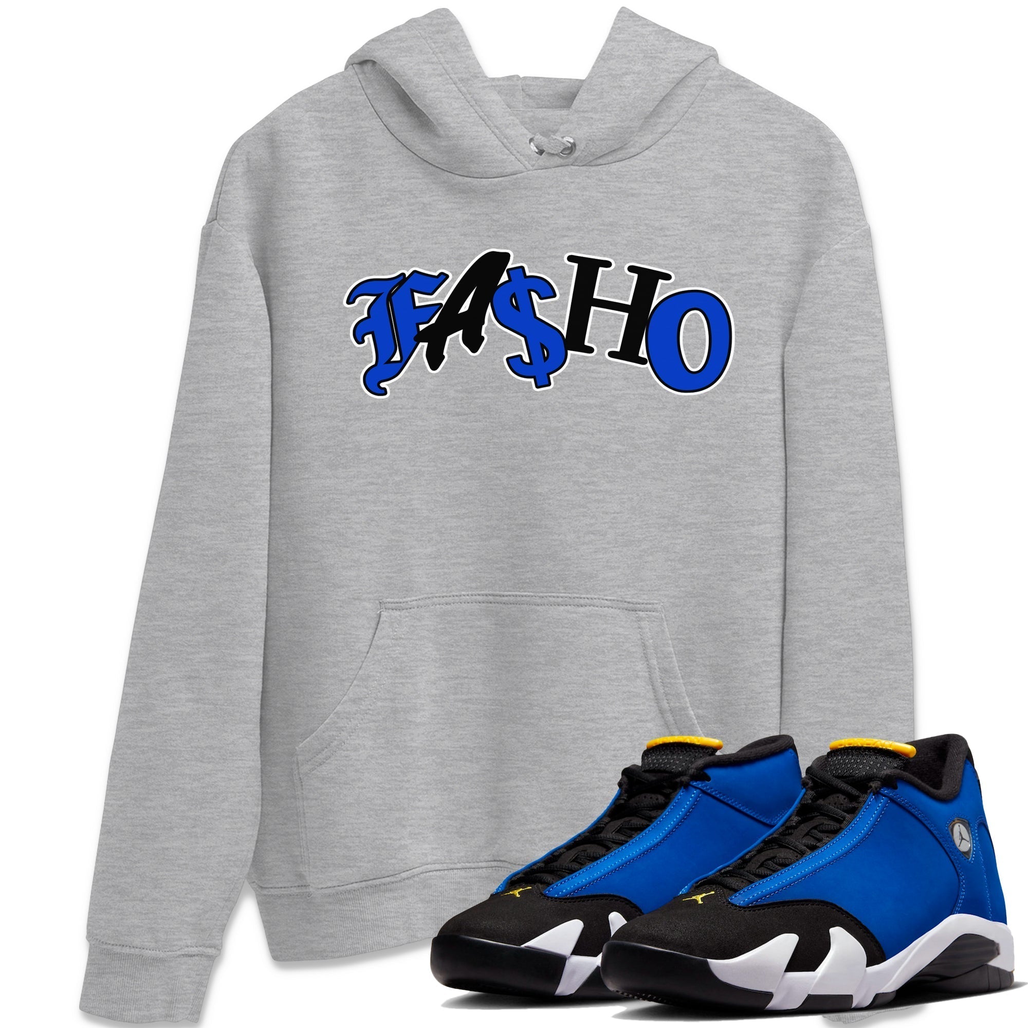 Fasho Unisex Tops - Air Jordan 14 Laney