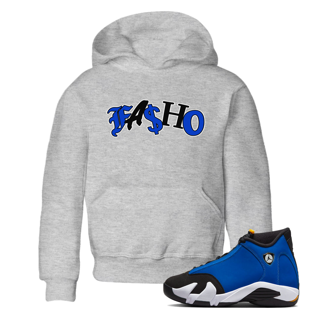 Fasho Kids Tops - Air Jordan 14 Laney