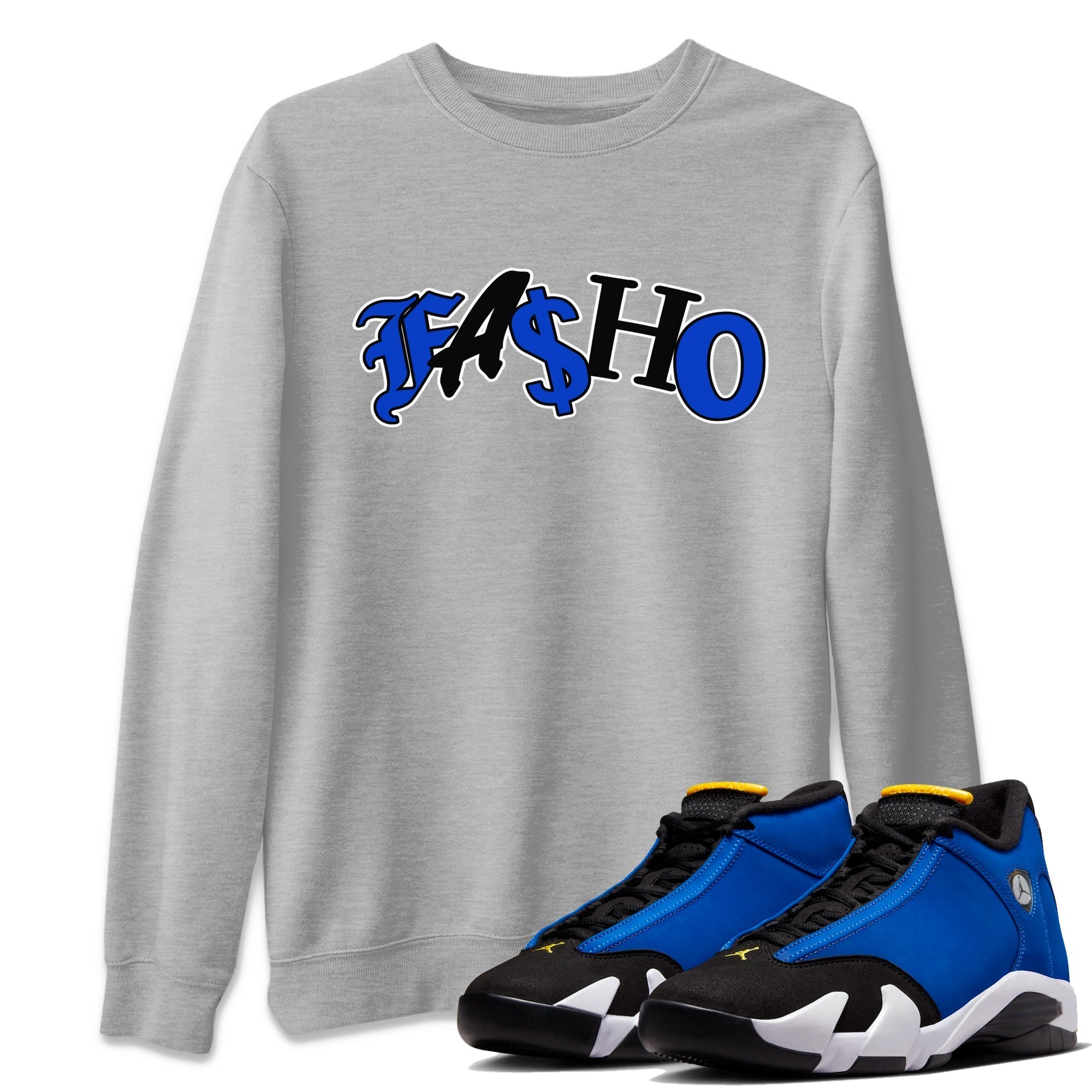 Fasho Unisex Tops - Air Jordan 14 Laney