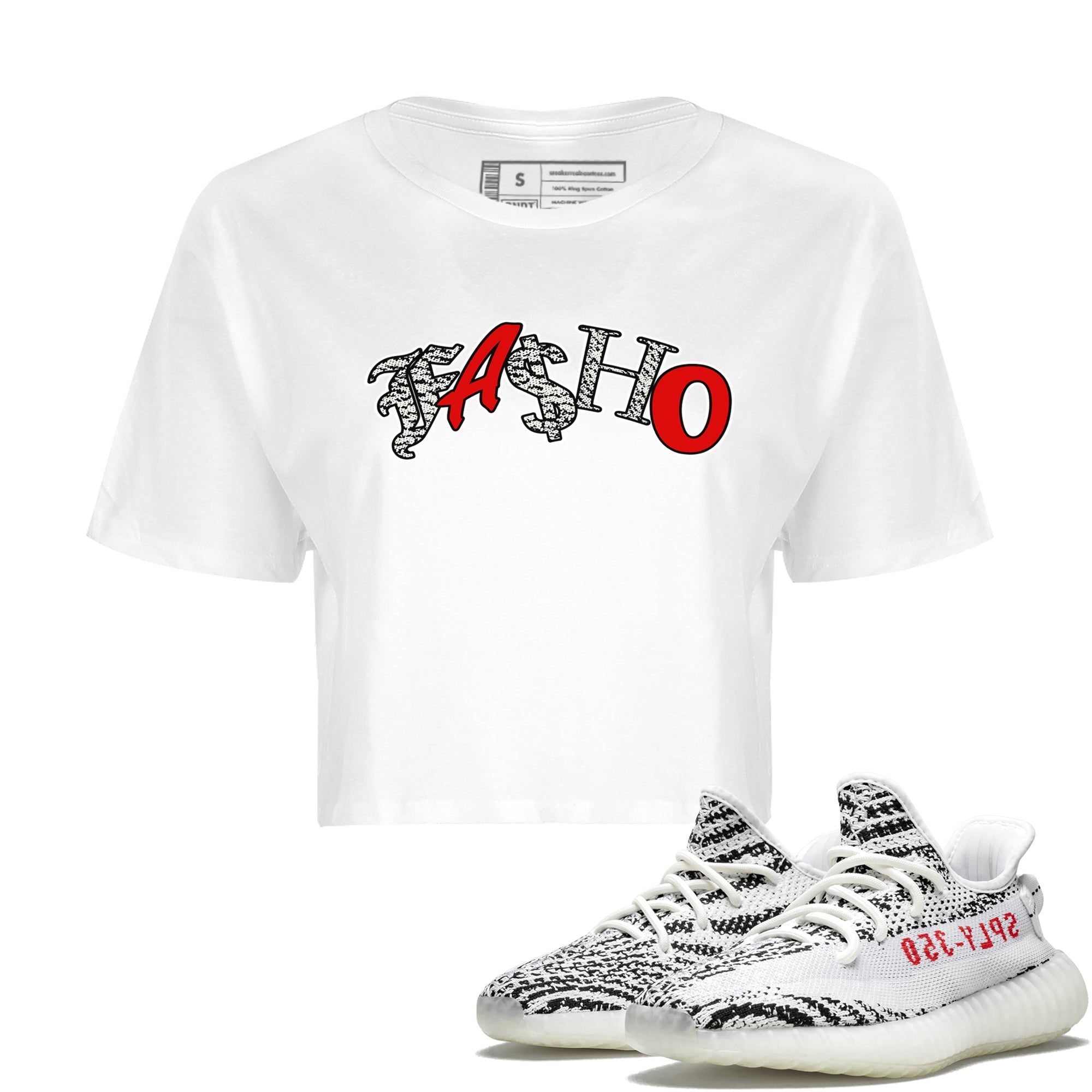 Fasho Women's Tops - Yeezy 350 Zebra