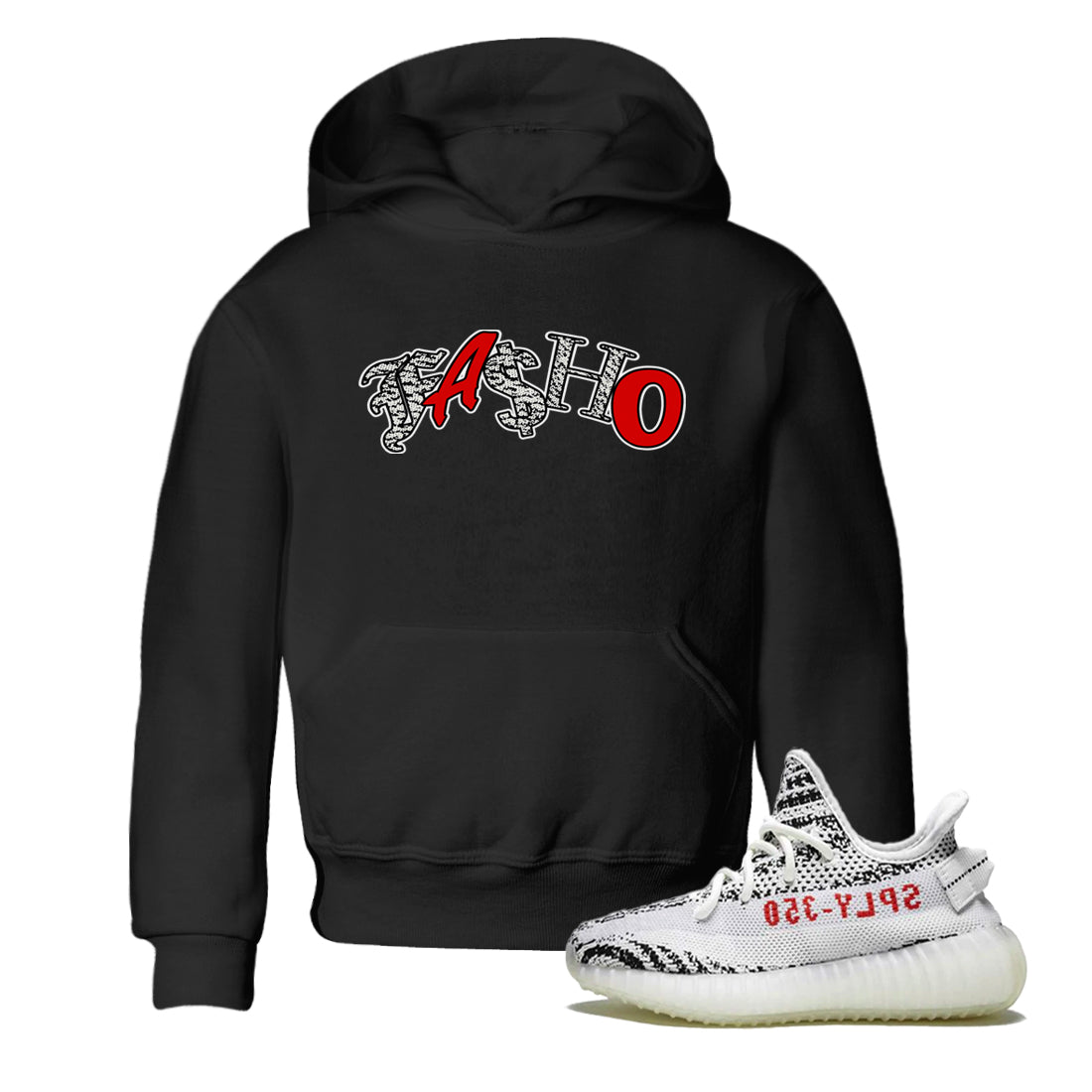 Fasho Kids Tops - Yeezy 350 Zebra