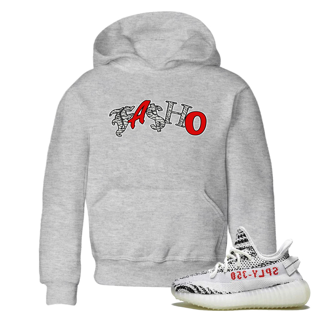 Fasho Kids Tops - Yeezy 350 Zebra