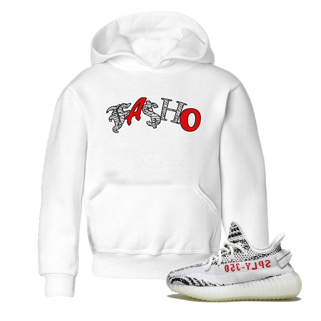 Fasho Kids Tops - Yeezy 350 Zebra