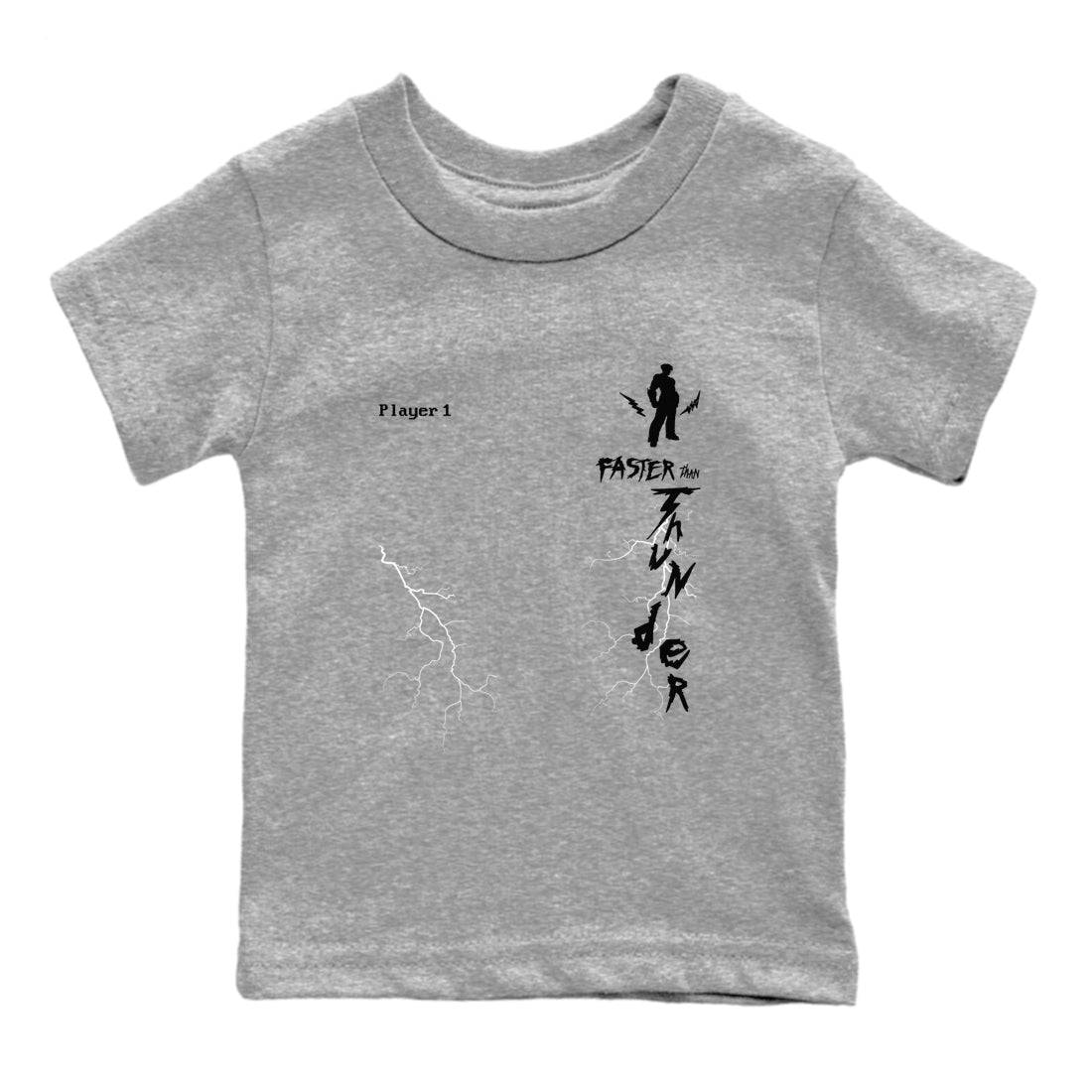 Faster Than Thunder snkmatch Tees Kids - Air Foamposite One Jin