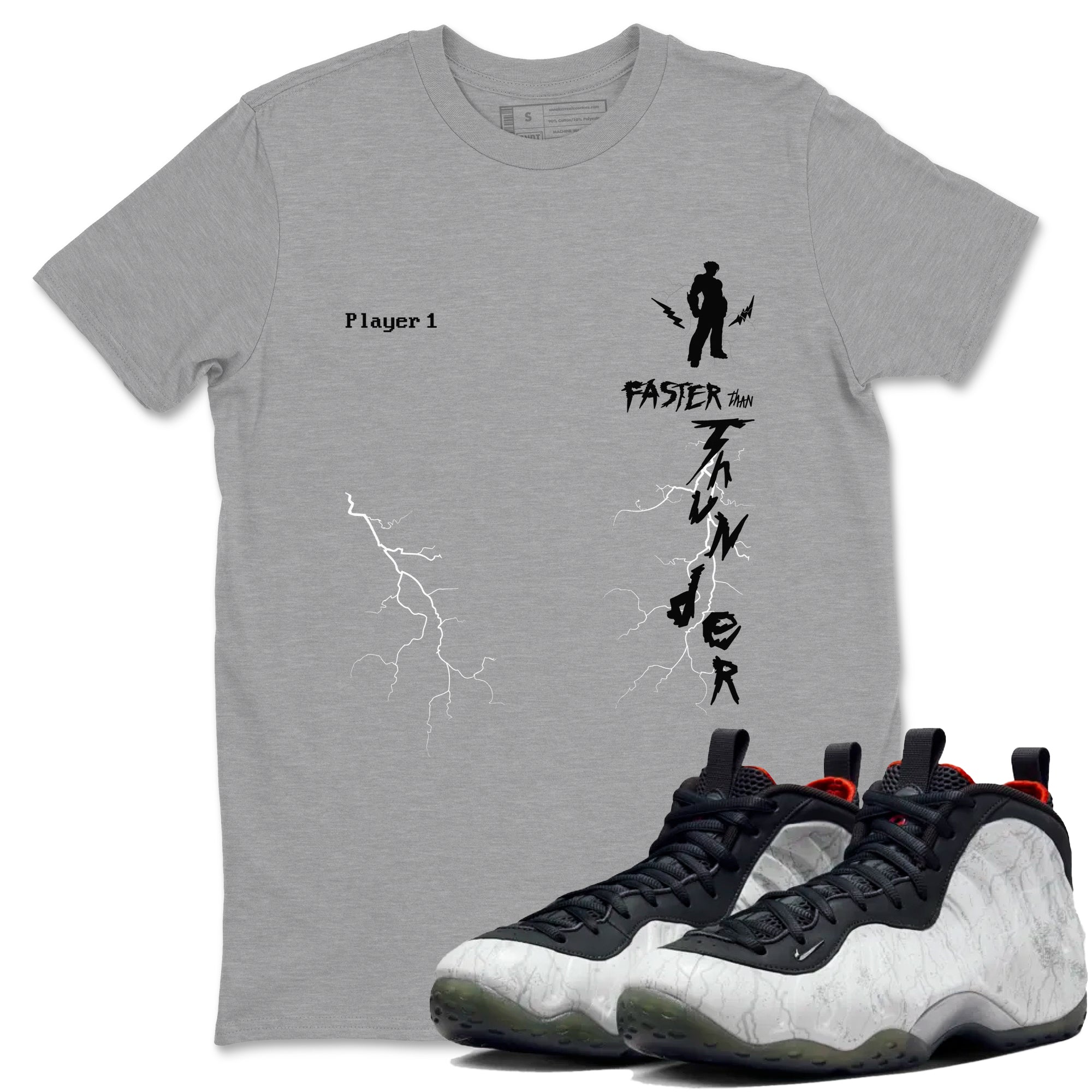 Faster Than Thunder snkmatch Tees - Air Foamposite One Jin