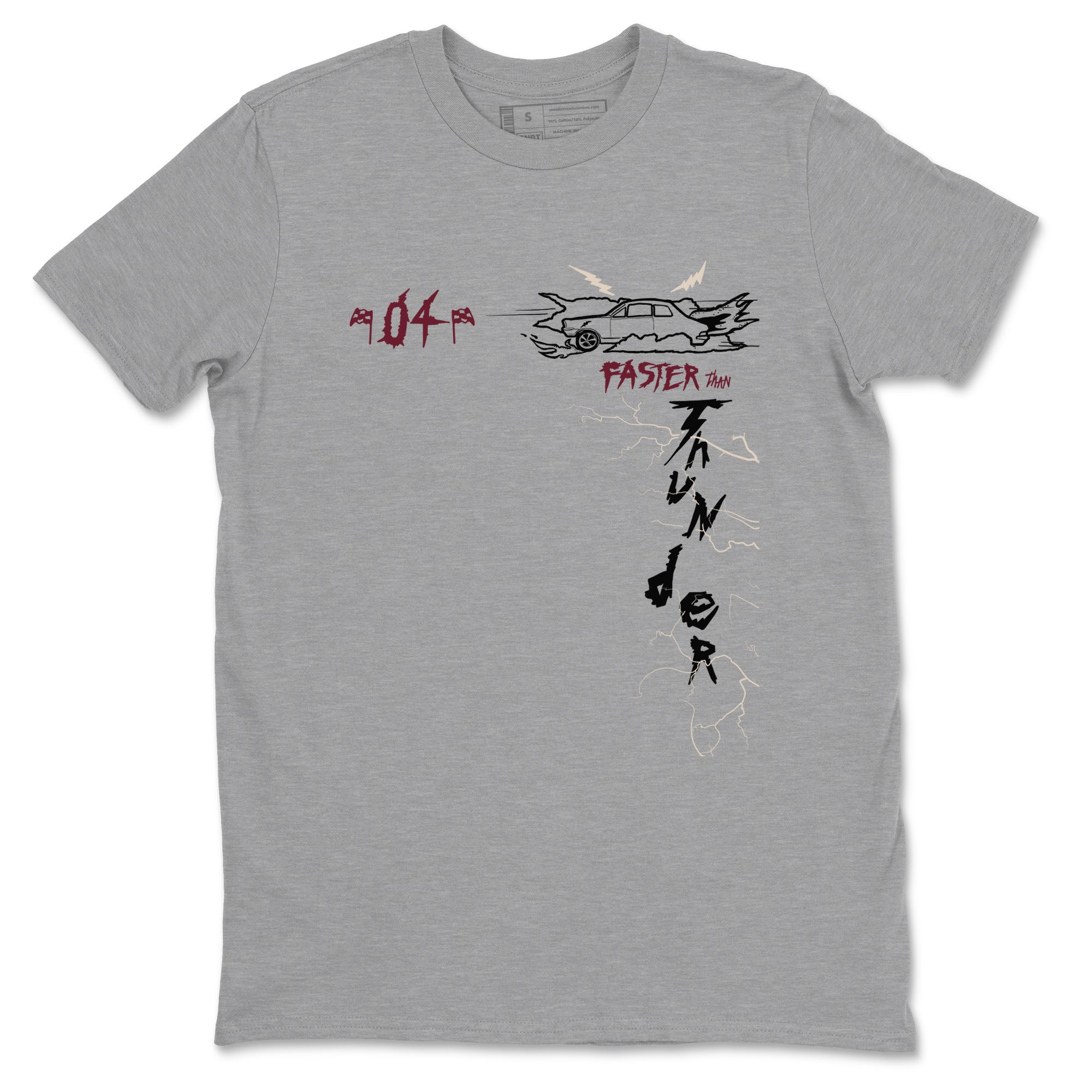 Faster Than Thunder snkmatch Tees - Air Jordan 4 A Ma Maniere x Fossil Stone