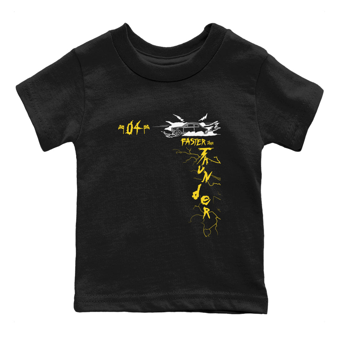 Faster Than Thunder snkmatch Tees Kids - Air Jordan 4 Thunder