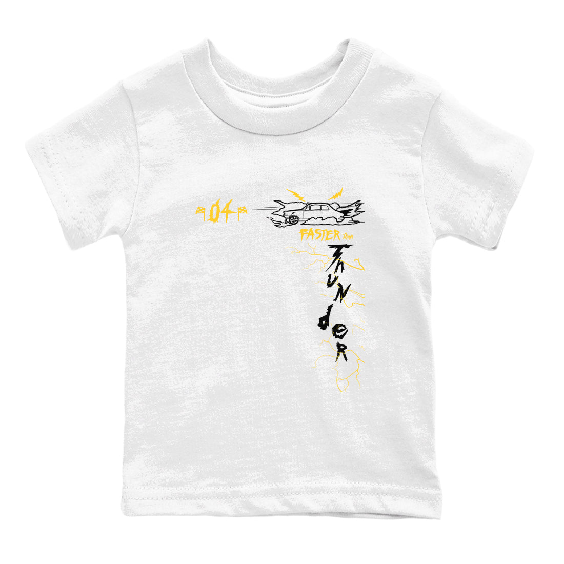 Faster Than Thunder snkmatch Tees Kids - Air Jordan 4 Thunder
