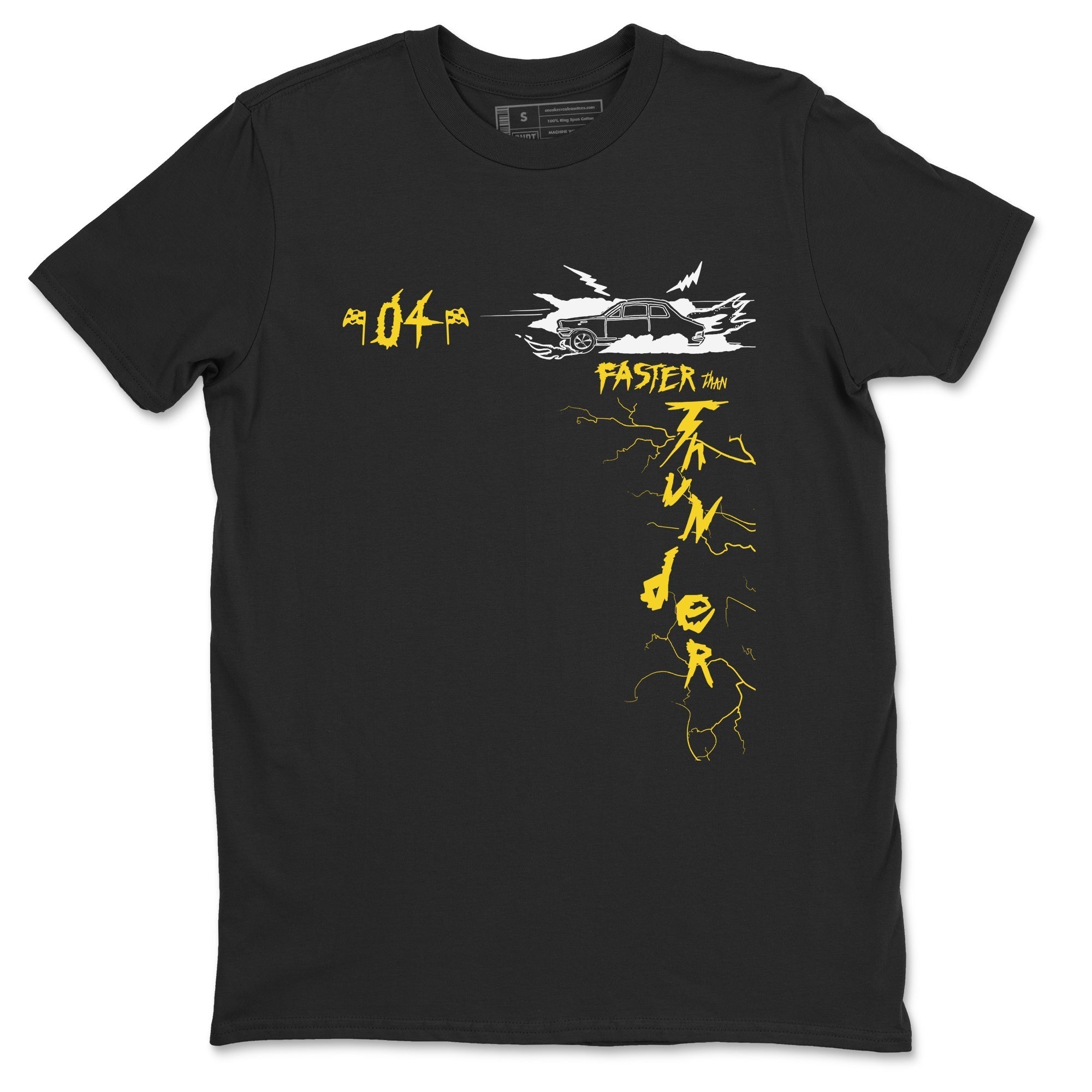 Faster Than Thunder snkmatch Tees - Air Jordan 4 Thunder