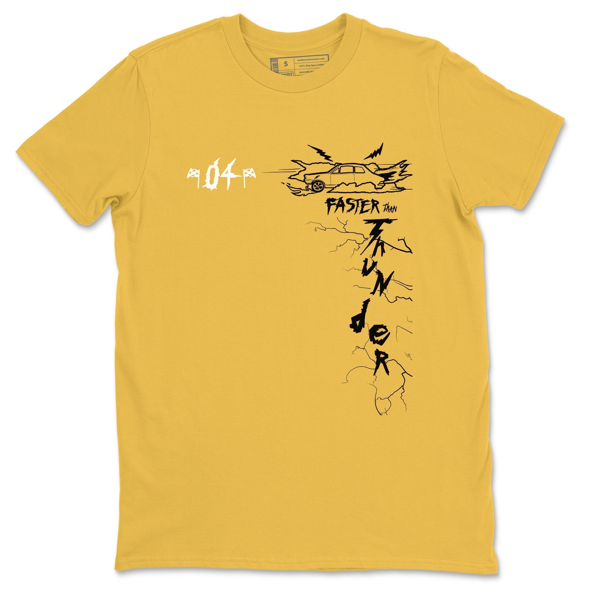 Faster Than Thunder snkmatch Tees - Air Jordan 4 Thunder