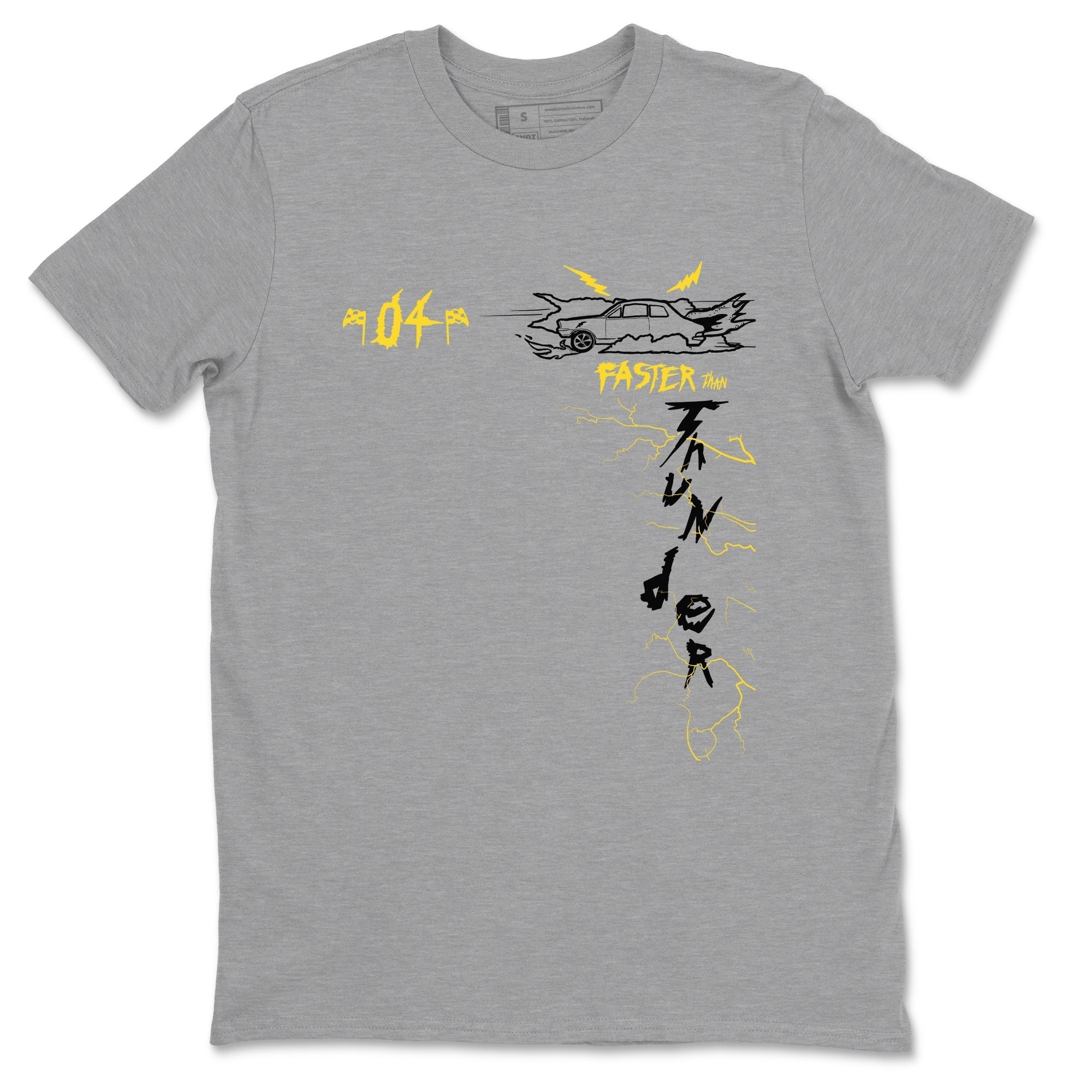 Faster Than Thunder snkmatch Tees - Air Jordan 4 Thunder