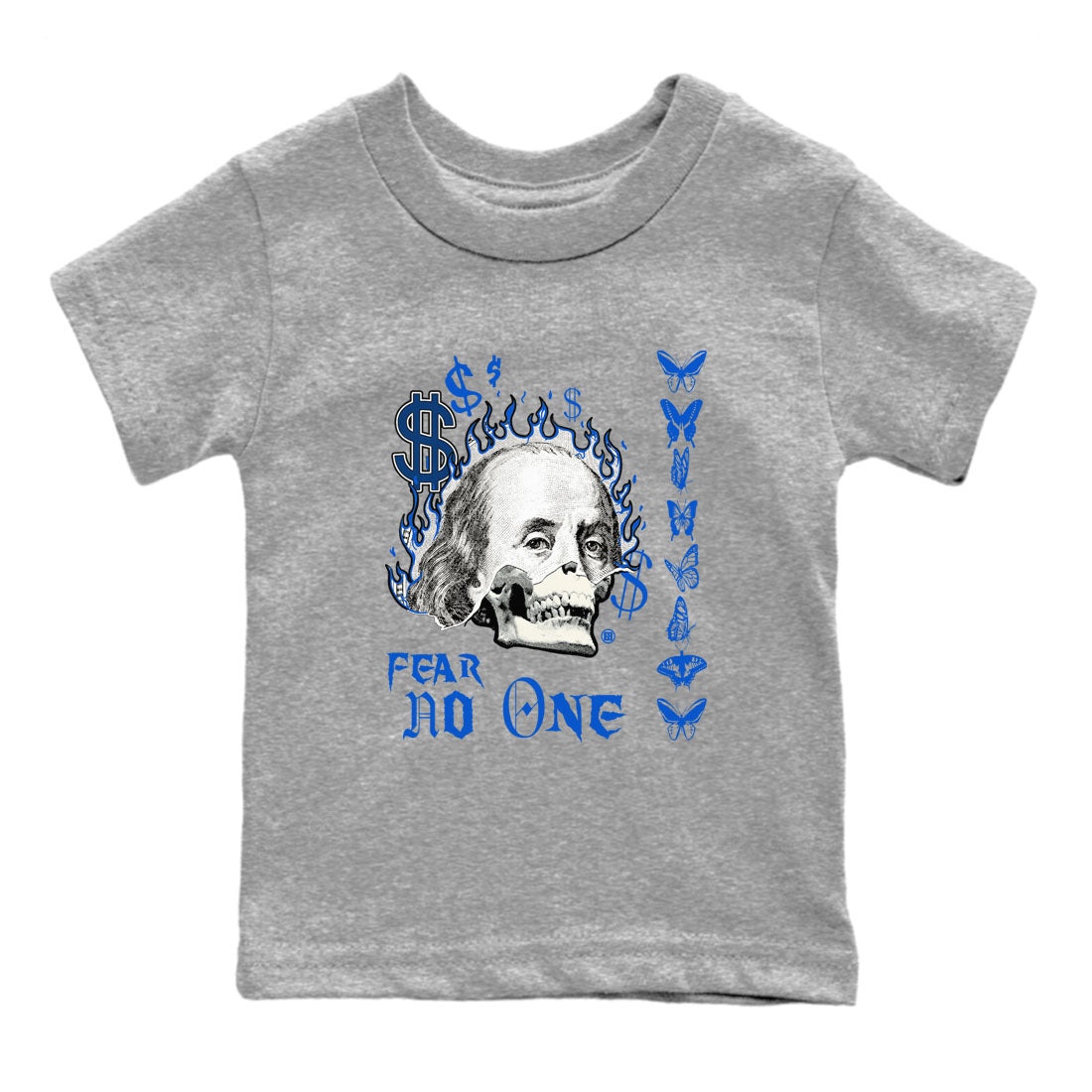 Fear No One snkmatch Tees Kids - Air Jordan 1 Game Royal