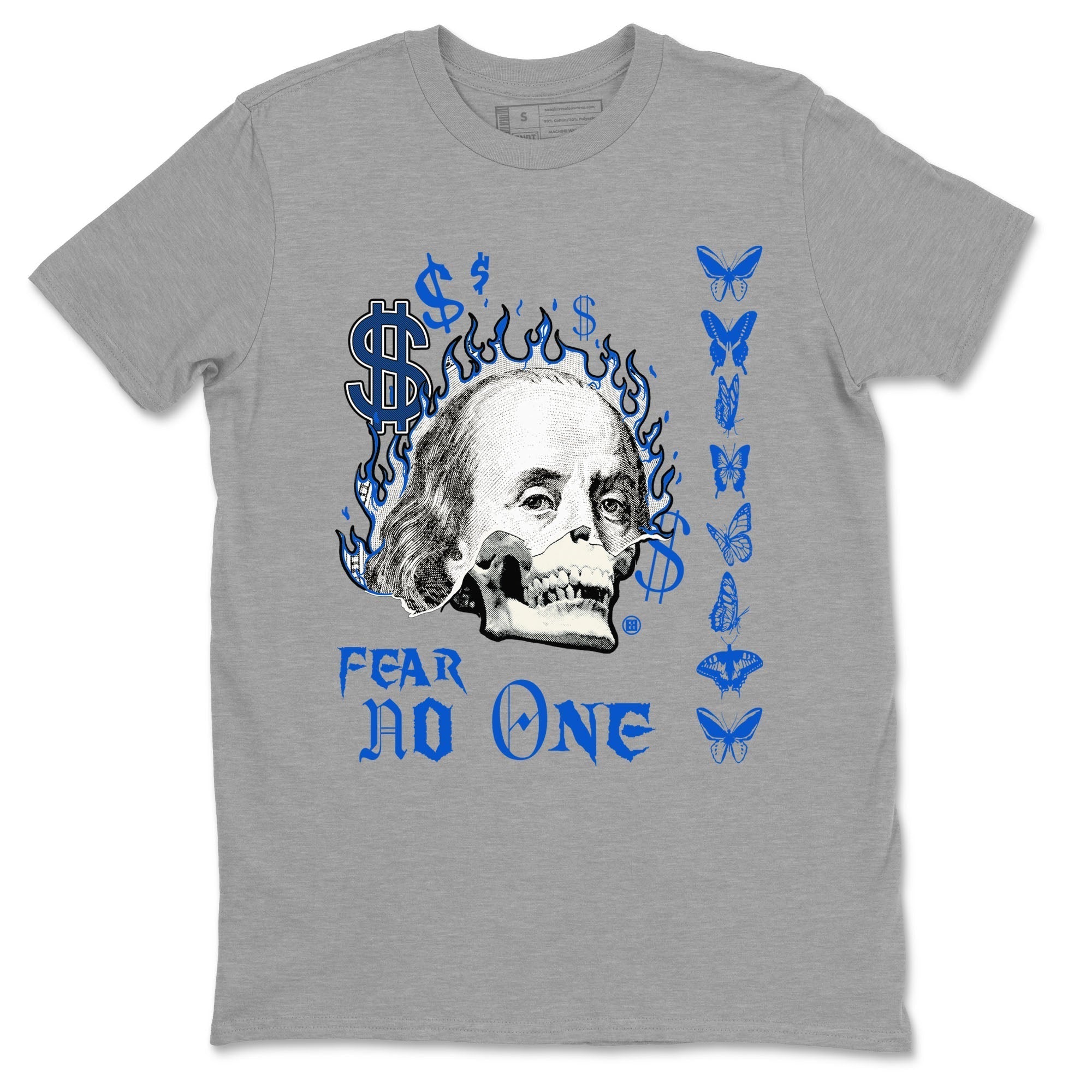 Fear No One snkmatch Tees - Air Jordan 1 Game Royal