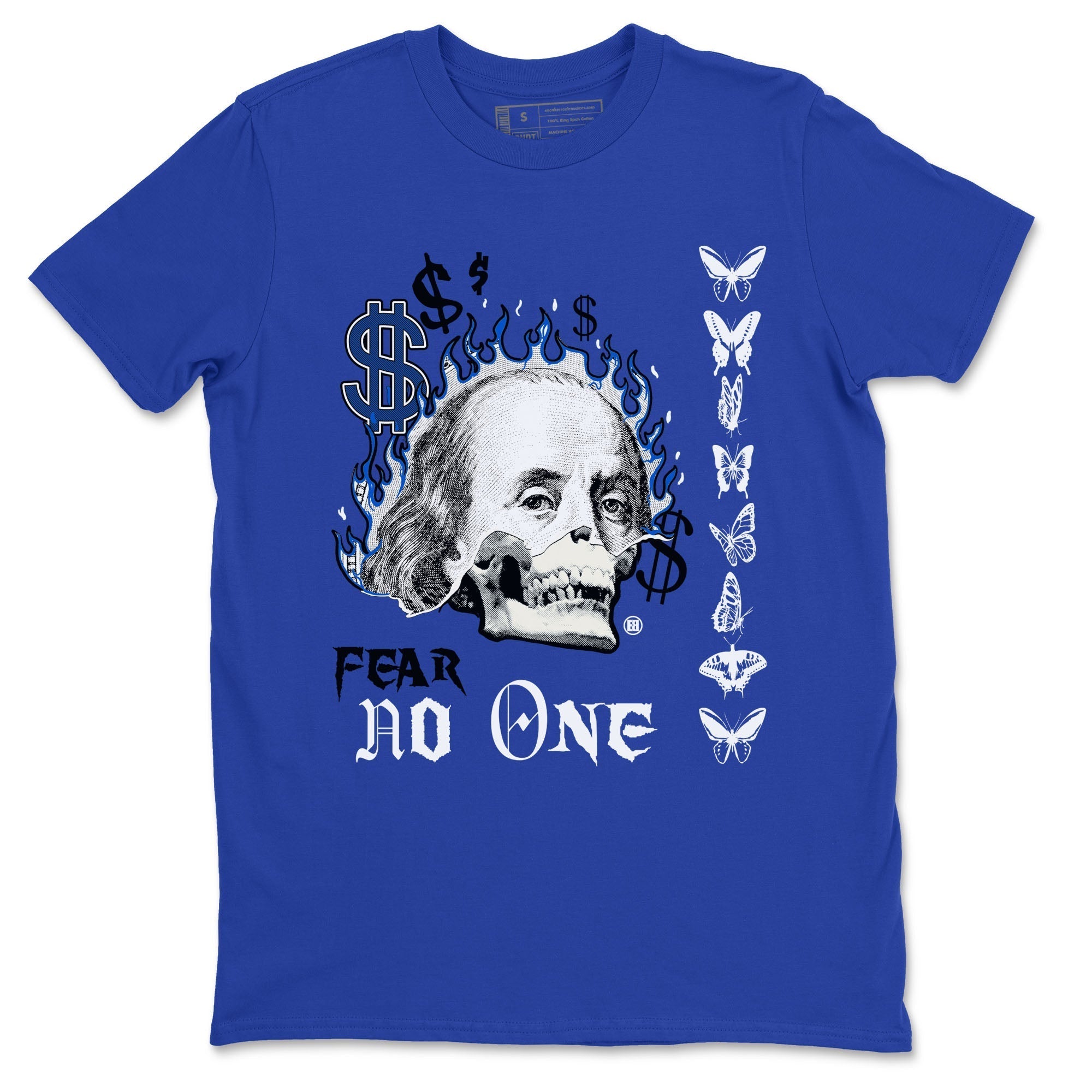 Fear No One snkmatch Tees - Air Jordan 1 Game Royal