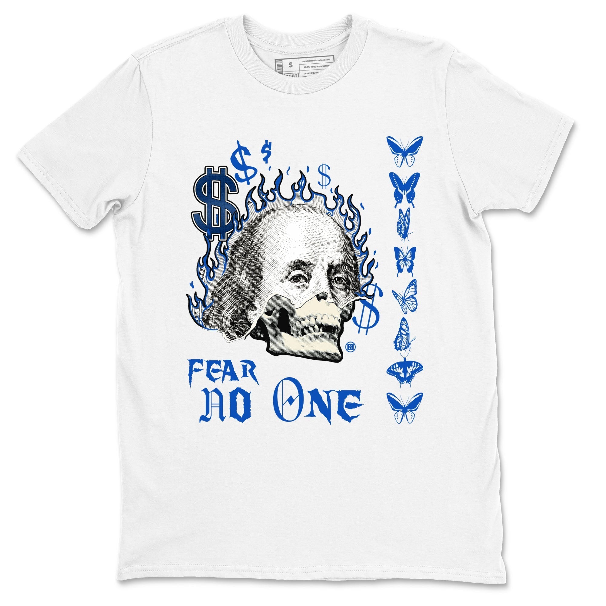 Fear No One snkmatch Tees - Air Jordan 1 Game Royal