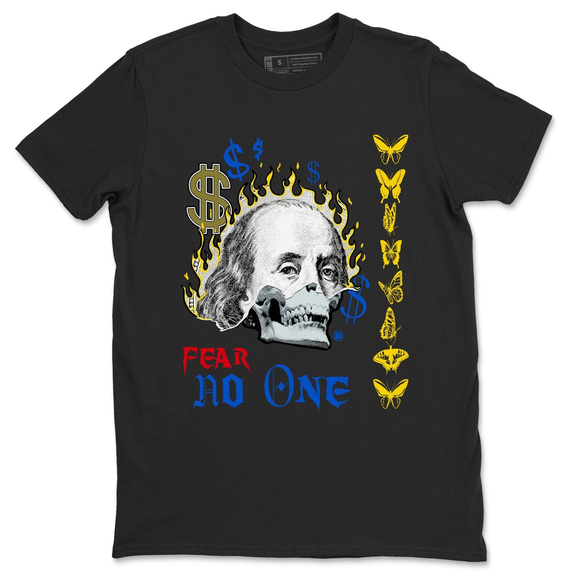 Fear No One snkmatch Tees - Air Jordan 1 Travis Scott Canary