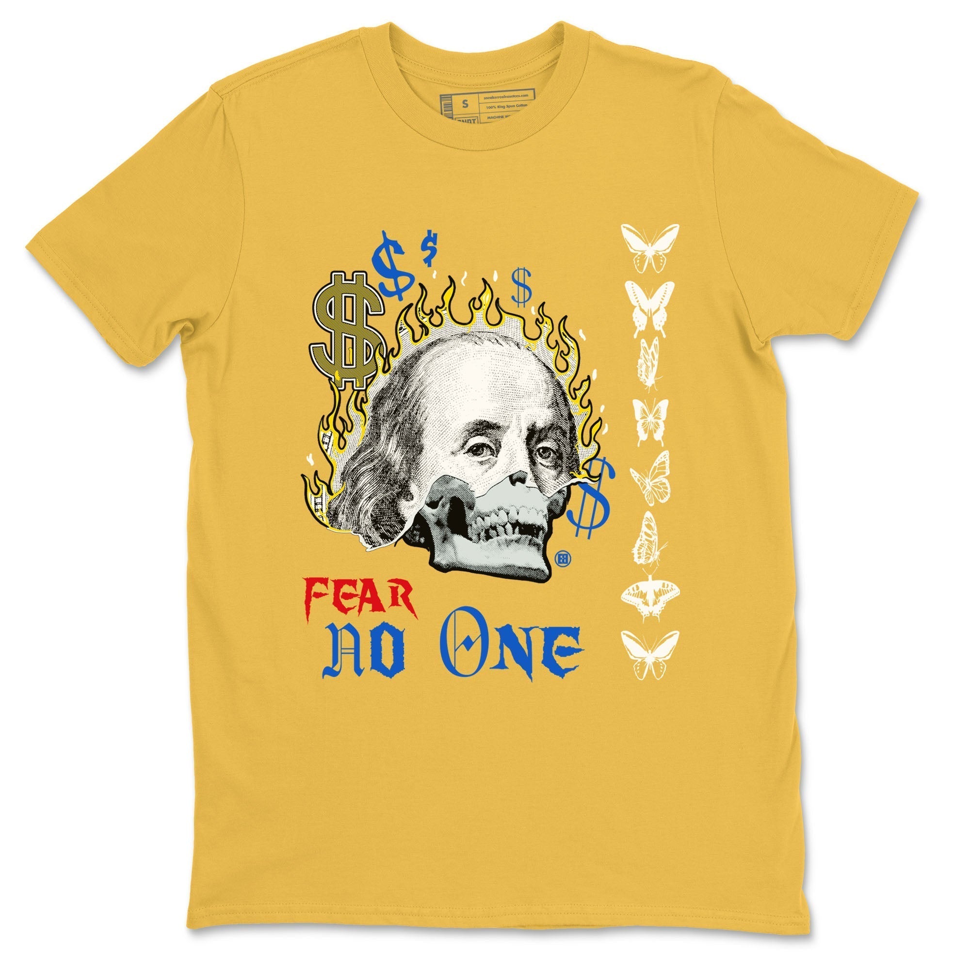 Fear No One snkmatch Tees - Air Jordan 1 Travis Scott Canary
