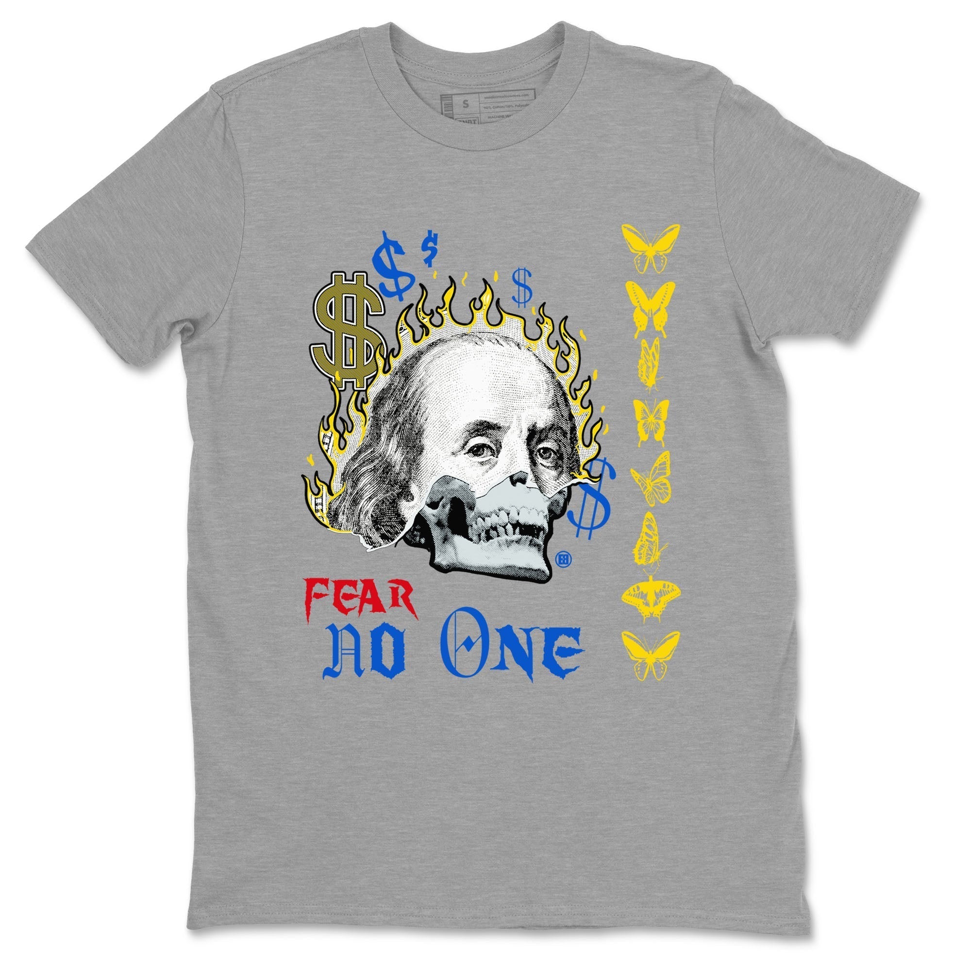 Fear No One snkmatch Tees - Air Jordan 1 Travis Scott Canary