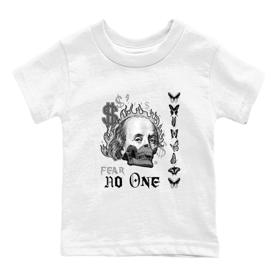Fear No One snkmatch Tees Kids - Air Jordan 1 Wolf Grey
