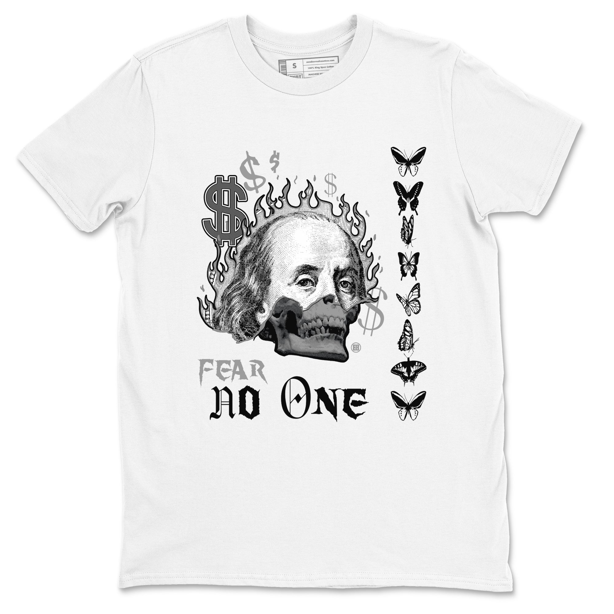 Fear No One snkmatch Tees - Air Jordan 1 Wolf Grey