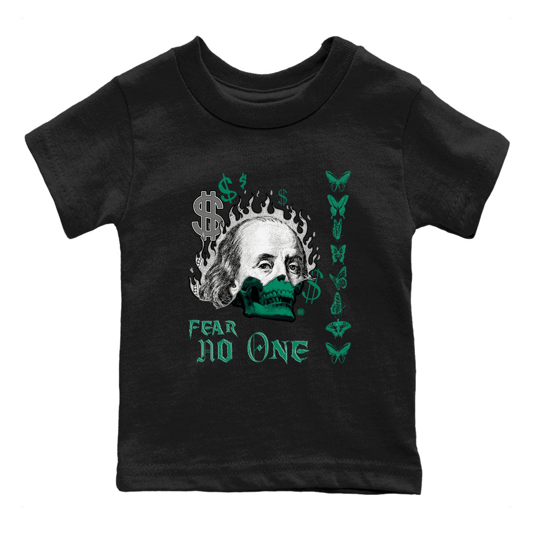 Fear No One snkmatch Tees Kids - Air Jordan 4 Oxidized Green