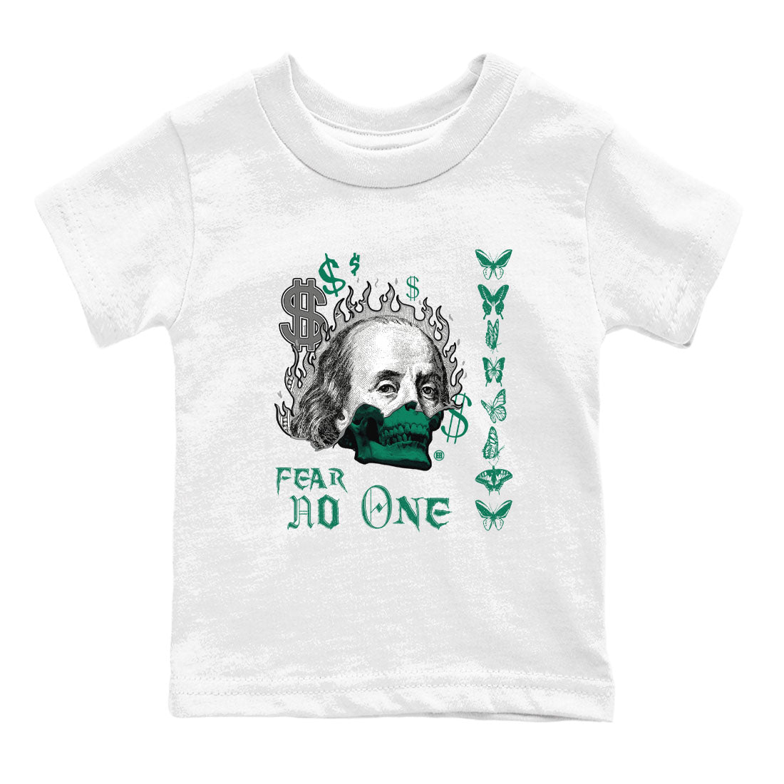 Fear No One snkmatch Tees Kids - Air Jordan 4 Oxidized Green