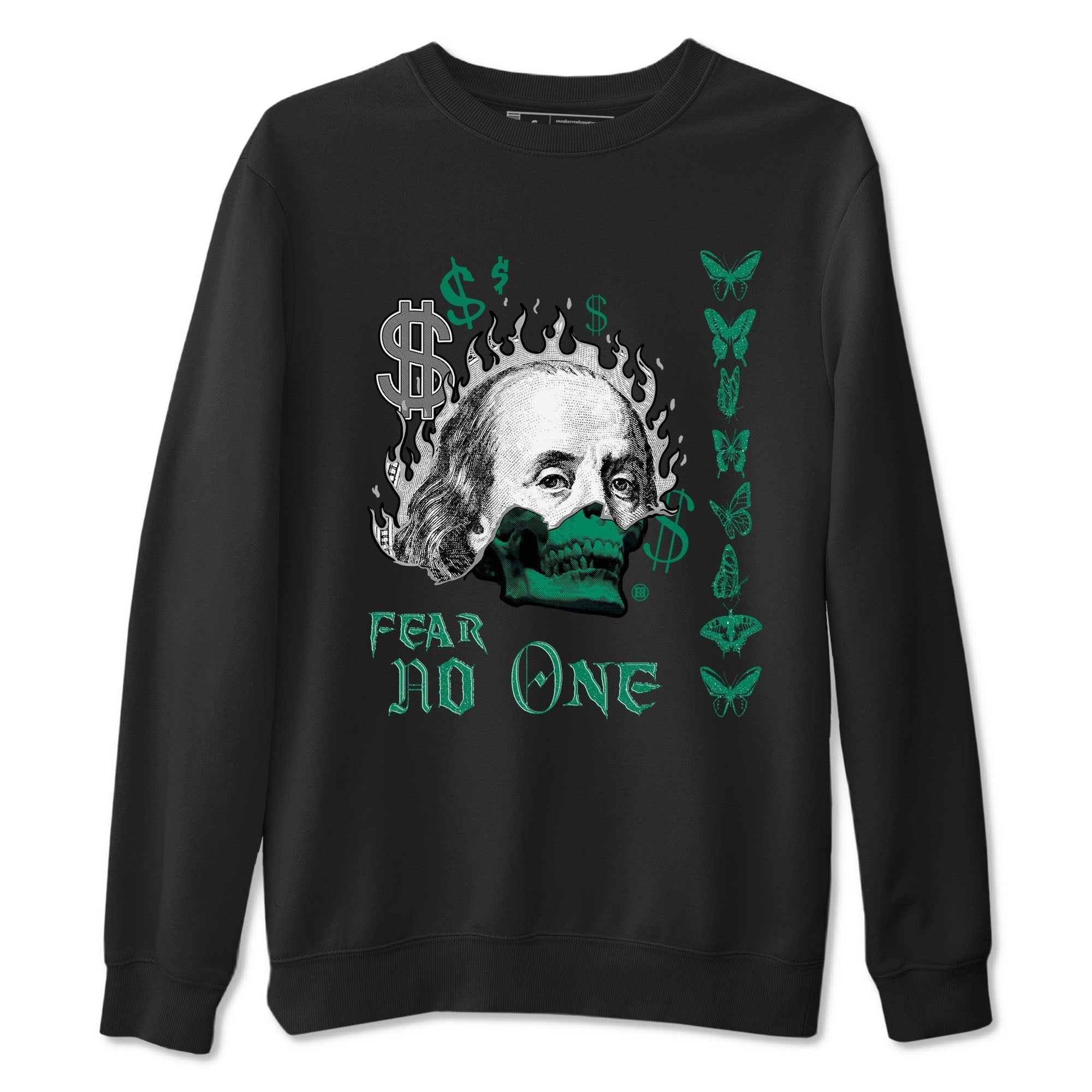Fear No One snkmatch Tees - Air Jordan 4 Oxidized Green