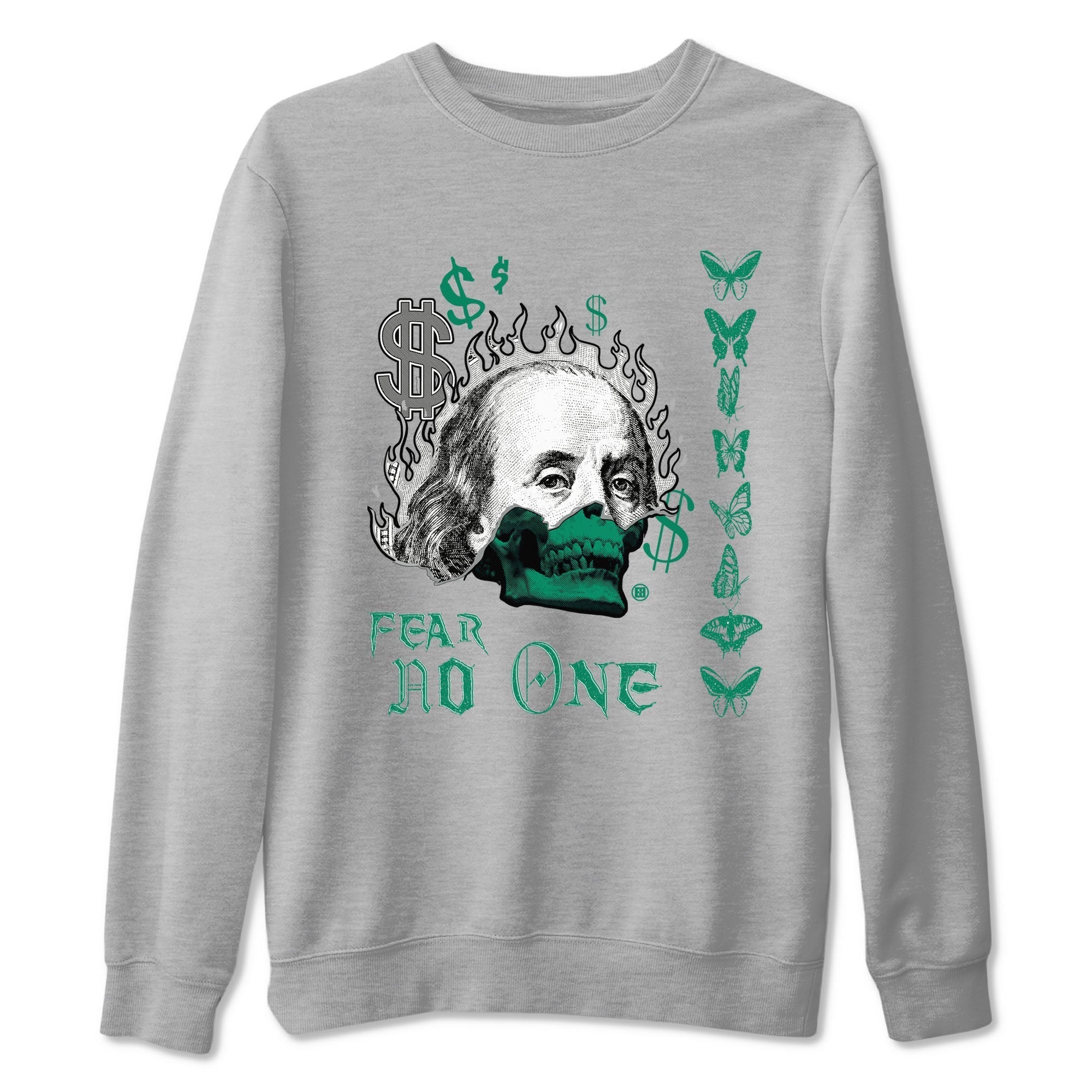 Fear No One snkmatch Tees - Air Jordan 4 Oxidized Green