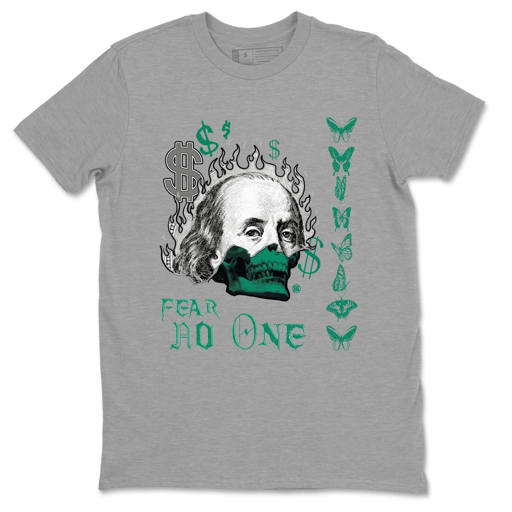 Fear No One snkmatch Tees - Air Jordan 4 Oxidized Green