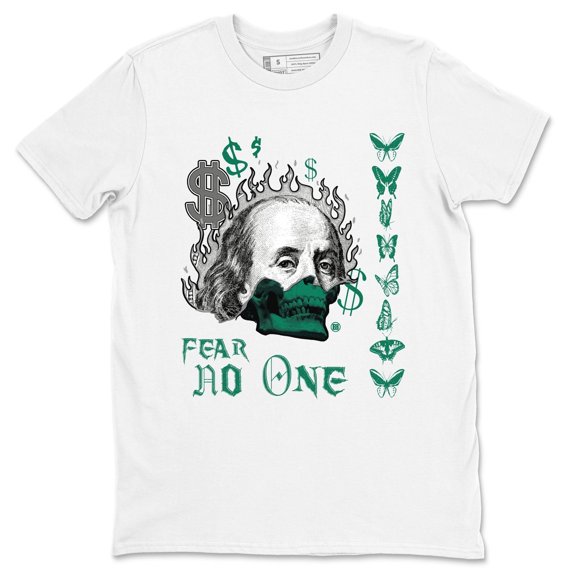 Fear No One snkmatch Tees - Air Jordan 4 Oxidized Green