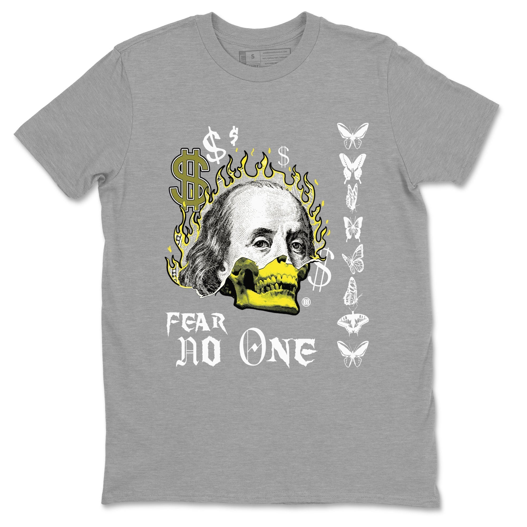 Fear No One snkmatch Tees - Air Jordan 4 Vivid Sulfur